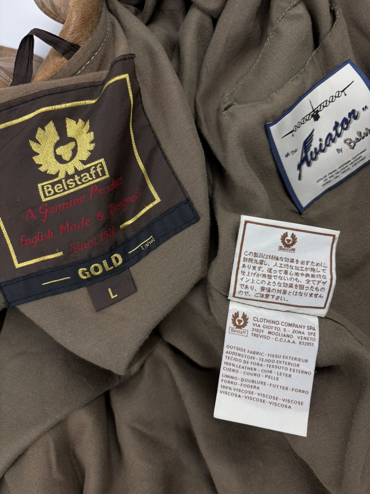 Belstaff Rare "The Aviator" A1 Leather Gold Label Biker Prince Archive Special Edition Bomber Racer Jacket Size US M / EU 48-50 / 2 - 10 Thumbnail