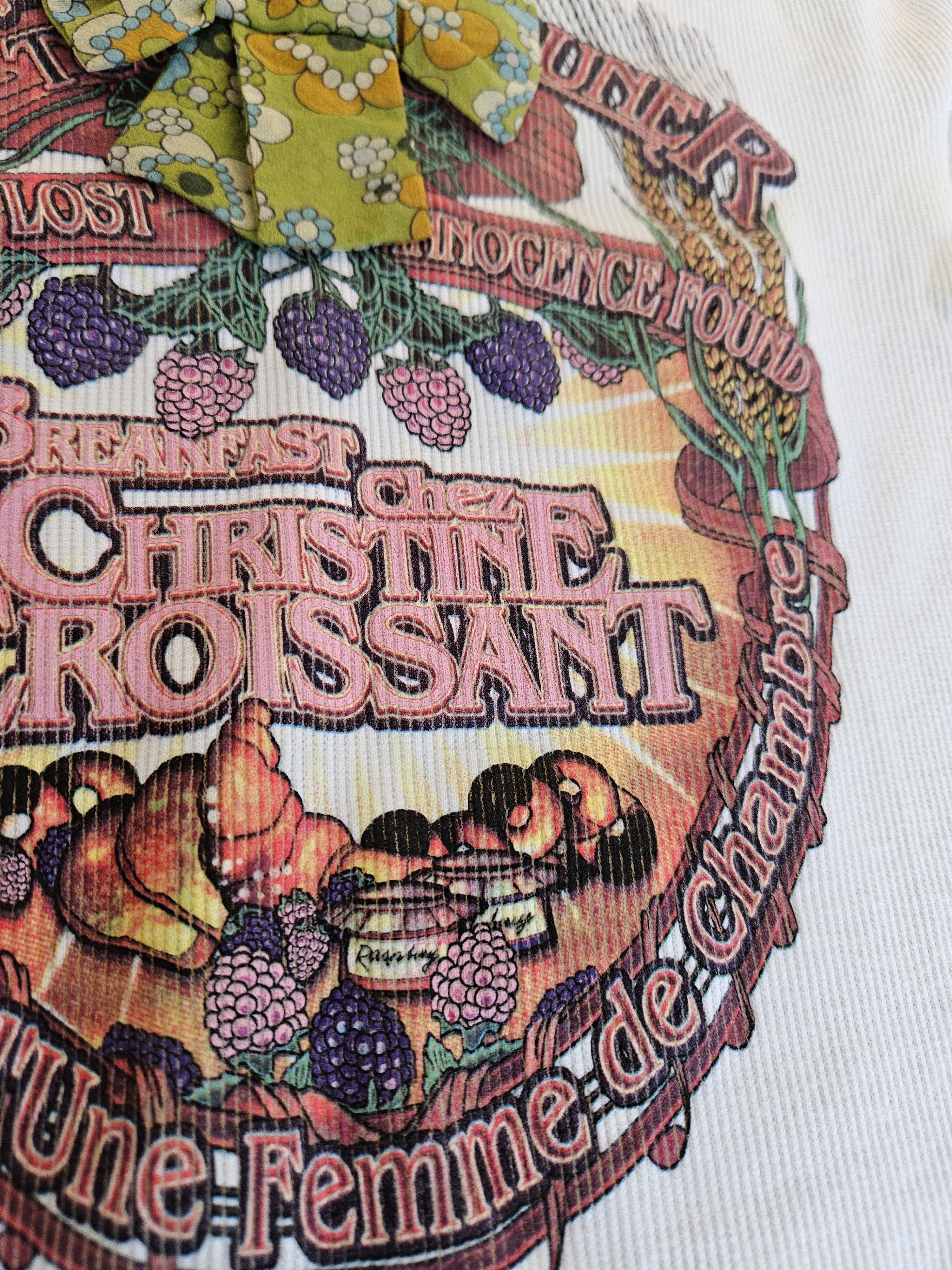 Dolce & Gabbana Archive y2k Dolce Gabbana Christine Croissant ribbed top Size XS / US 0-2 / IT 36-38 - 4 Thumbnail