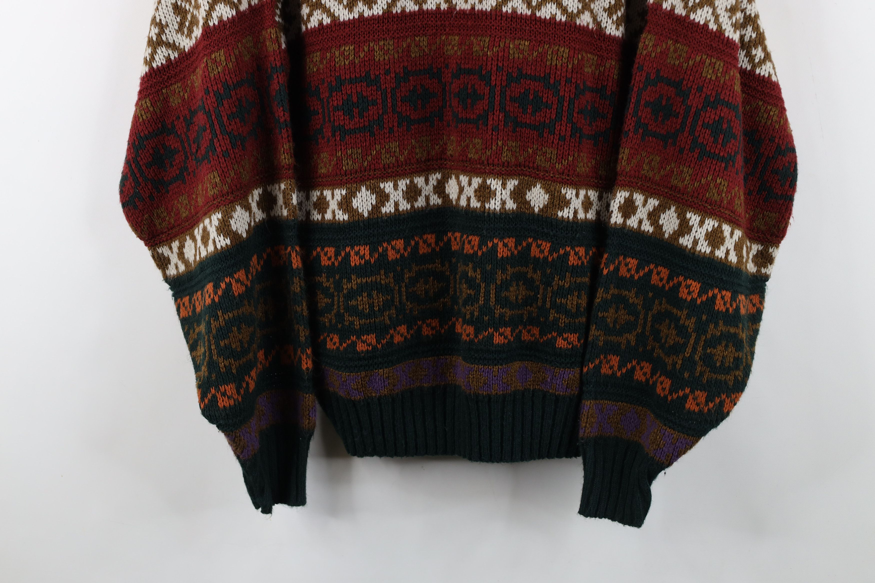 Vintage Vintage 90s Streetwear Fair Isle Knit Crewneck Sweater USA Size US S / EU 44-46 / 1 - 3 Thumbnail