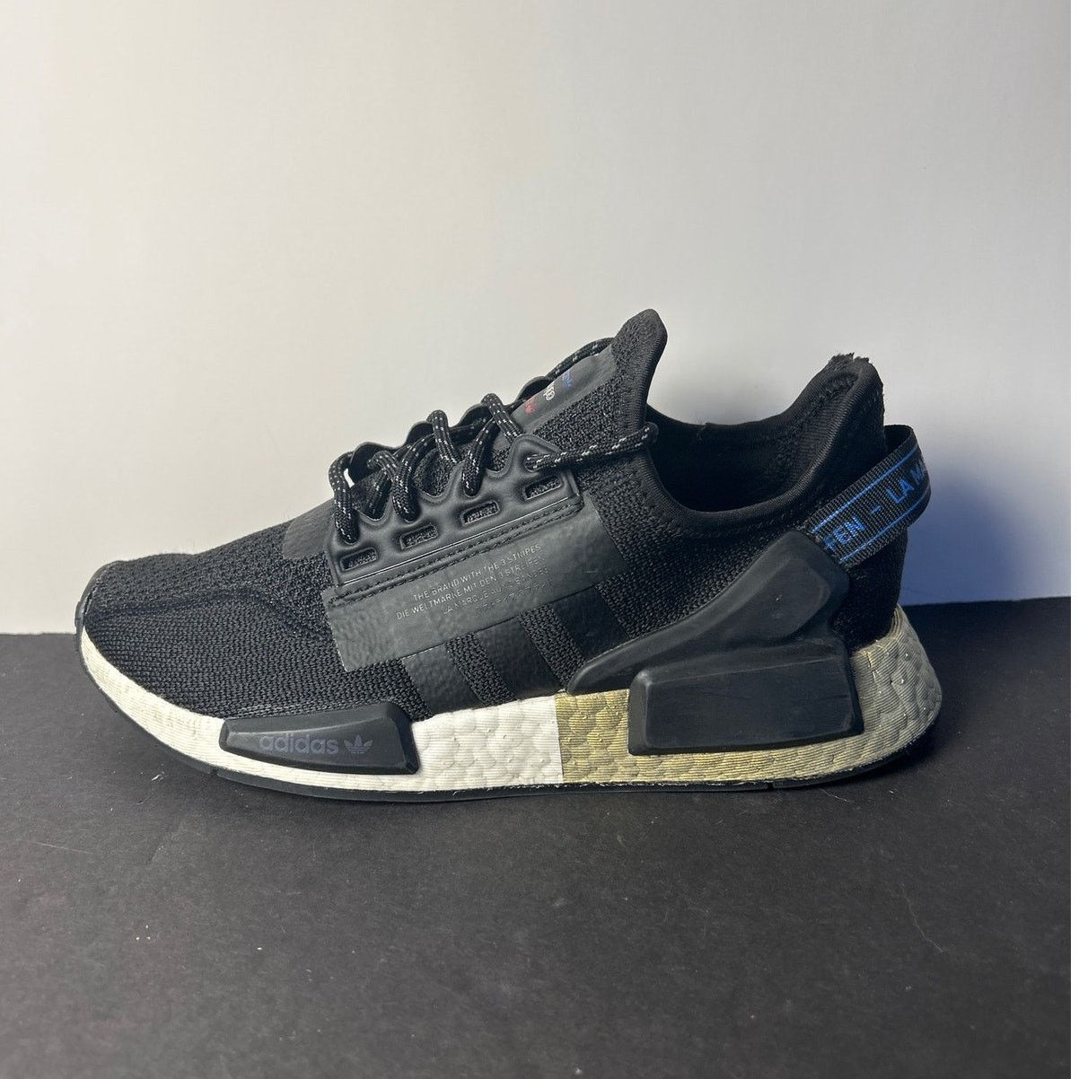 Adidas Adidas Mens NMD_R1 V2 J 'Black Gold Metallic' Size 5 Size US 5 / EU 37 - 5 Thumbnail
