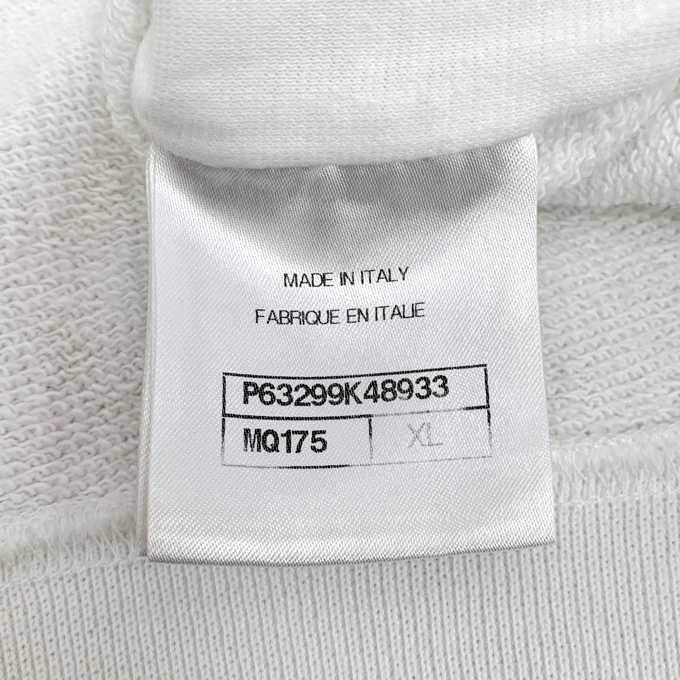 Chanel Chanel White Camellia Logo Print Zip-Up Hoodie (Size XL) Size US XL / EU 56 / 4 - 4 Thumbnail