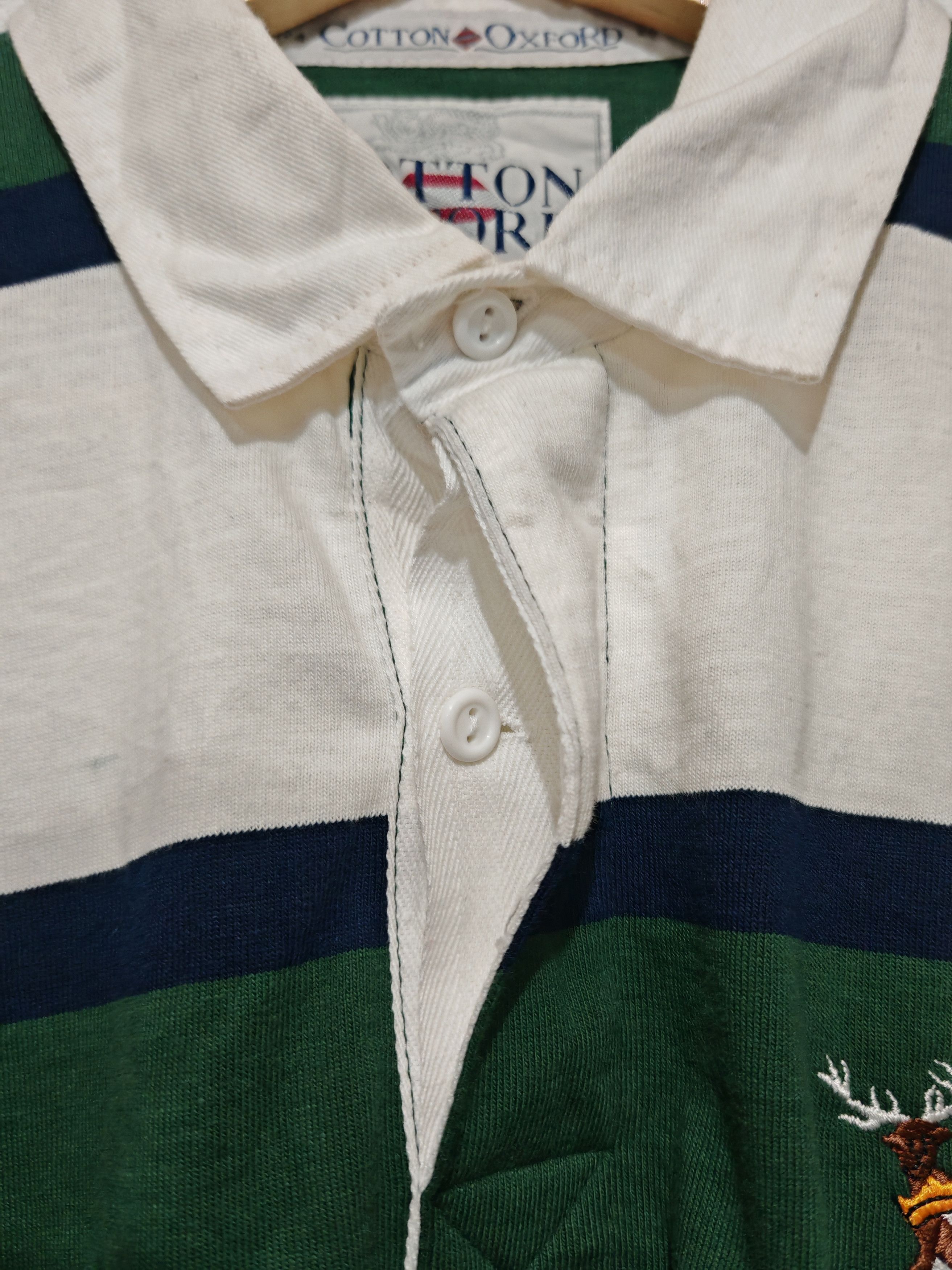 Cotton Traders × Vintage Vintage Rare Nottingham 96/97 Rugby Shirt Cotton Oxford Size US L / EU 52-54 / 3 - 3 Thumbnail