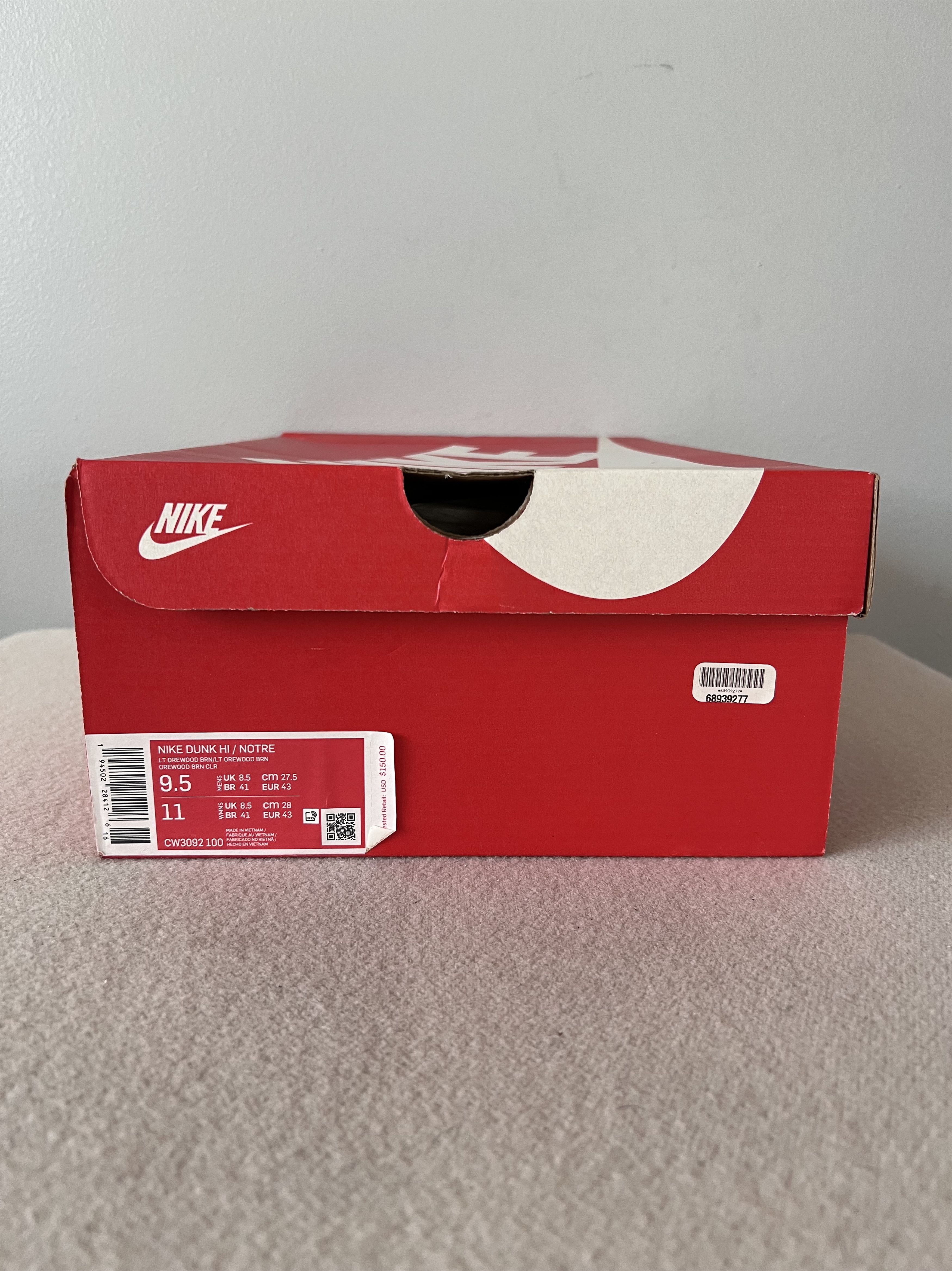 Nike Notre Nike Dunk Hi in Light Orewood Brown Size US 9.5 / EU 42-43 - 7 Thumbnail