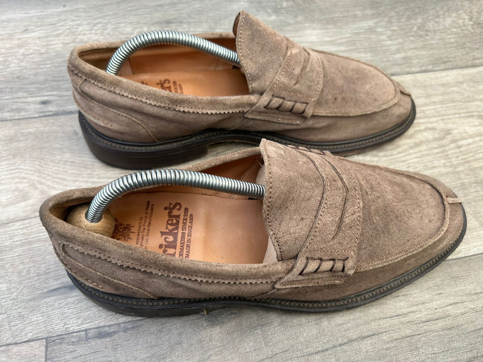Tricker's Tricker's James Penny Suede Loafers Sz 8 UK Size US 9 / EU 42 - 9 Thumbnail