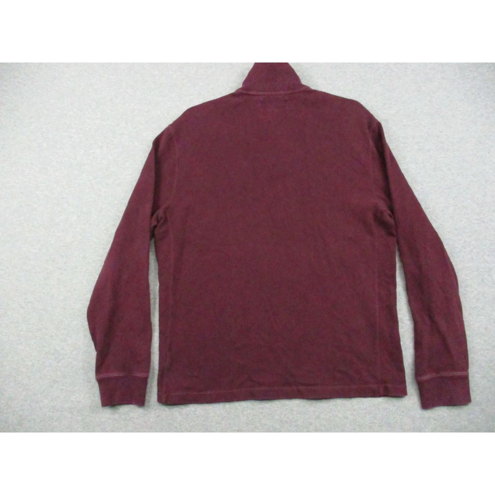 Polo Ralph Lauren Polo Ralph Lauren Sweater 1/4 Zip Long Sleeve Burgundy Red Cotton Knit Mock Neck Zip Regular L Men’s Size US L / EU 52-54 / 3 - 5 Thumbnail
