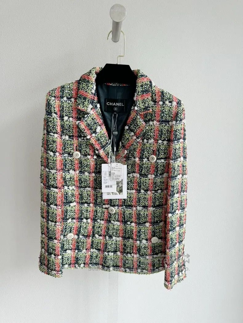 Chanel Chanel 20C Station Series Orange Green Suit Jacket Size XXS / US 00 / IT 34 - 3 Thumbnail