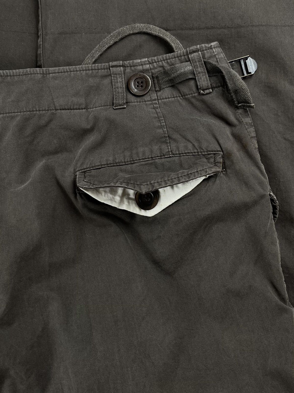 Rick Owens SS06 Rick Owens M65 Cargo Pocket Wide Leg Flight Pants Size US 32 / EU 48 - 4 Thumbnail