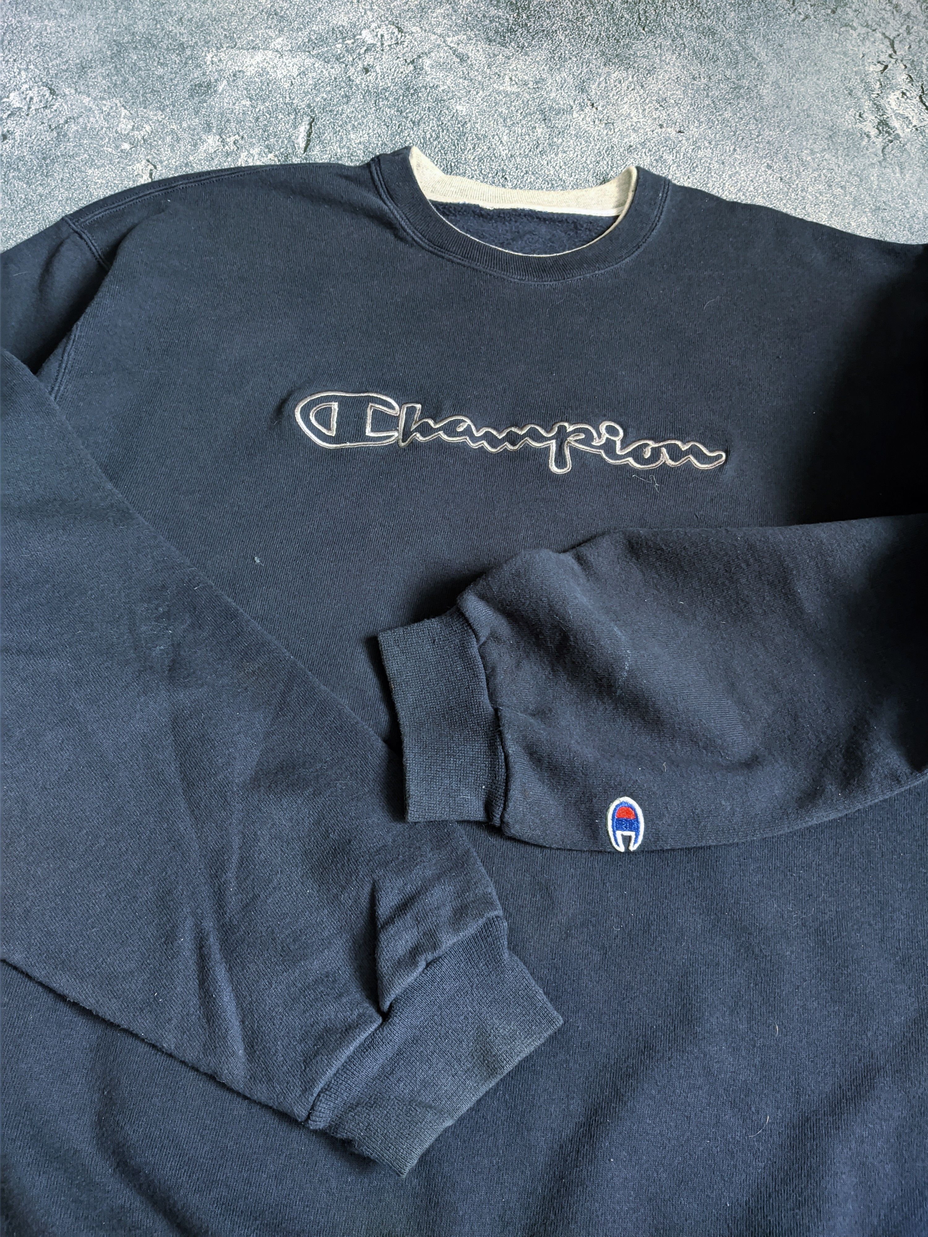 Champion Vintage Champion sweatshirt embroidered logo y2k Size US XL / EU 56 / 4 - 5 Thumbnail