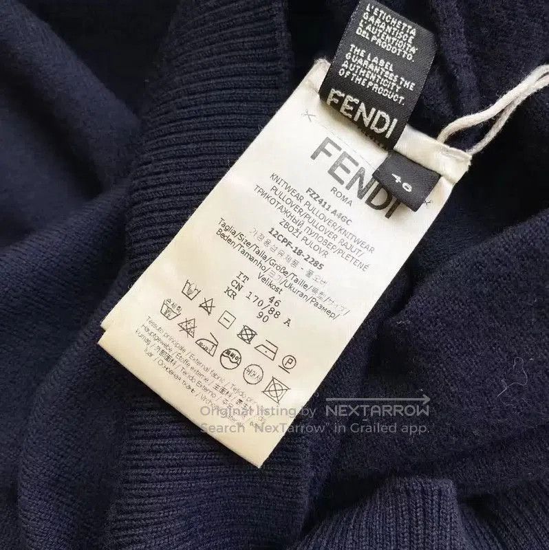 Fendi Fendi Navy Wool Women's Sweater . Size XXS / US 00 / IT 34 - 5 Thumbnail
