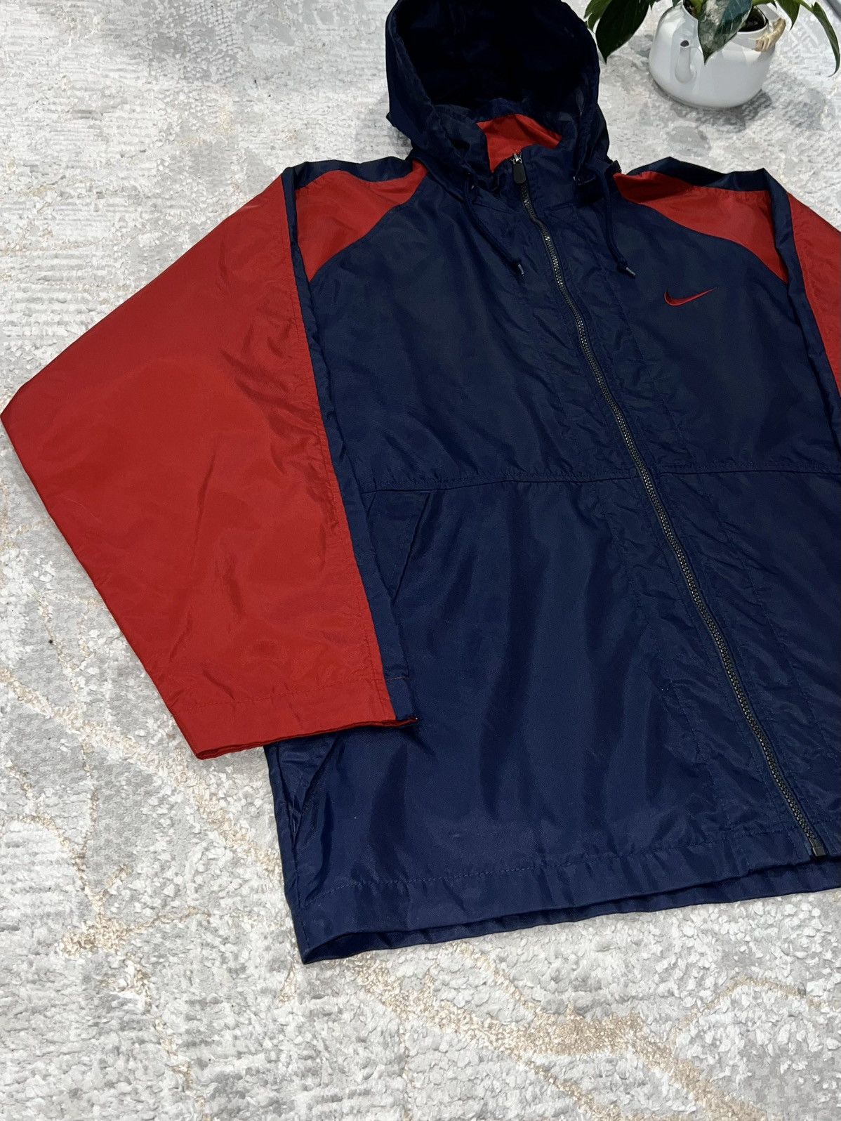 Nike × Vintage NIKE 90S VINTAGE 🦍 BOXY OVERSIZE NYLON WINDBREAKER JACKET Size US L / EU 52-54 / 3 - 4 Thumbnail