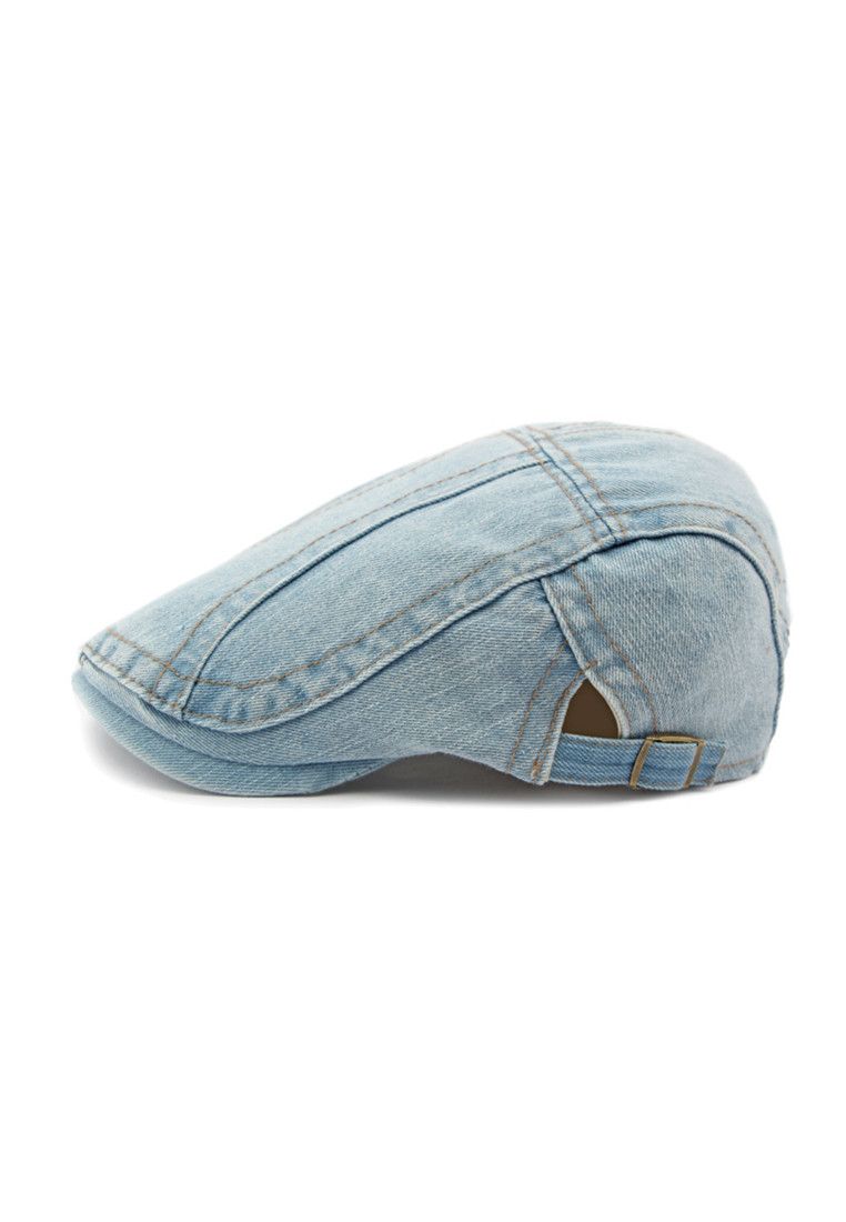 Other Light Blue Denim Beret Hat Size ONE SIZE - 4 Thumbnail