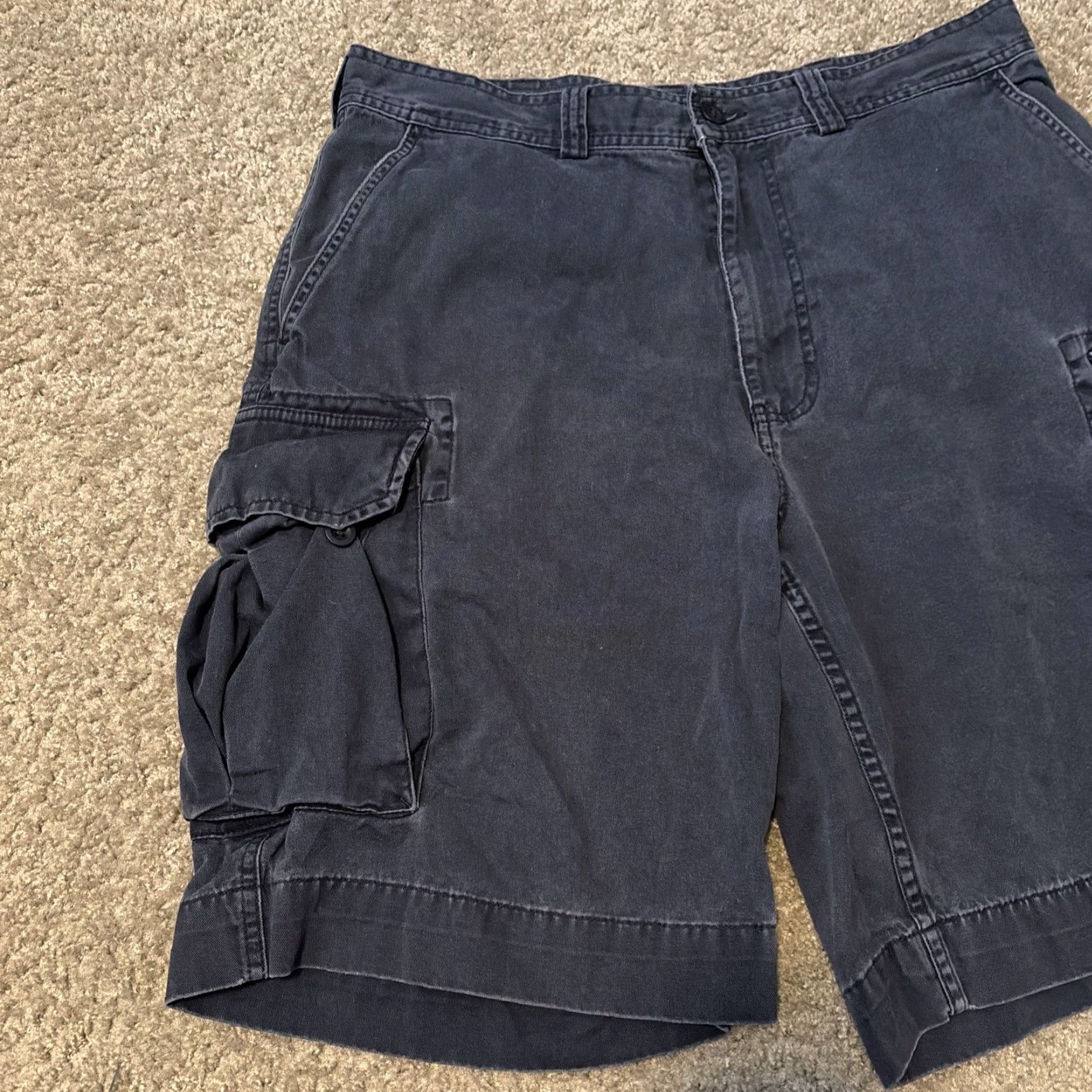 Polo Ralph Lauren Polo Ralph Lauren Cargo Shorts Mens 34 Navy Blue Cargo Pocket Belted Relaxed Fit Cotton Baggy Chino 90s Army Hip Hop Retro Vintage No Size US S / EU 44-46 / 1 - 4 Thumbnail
