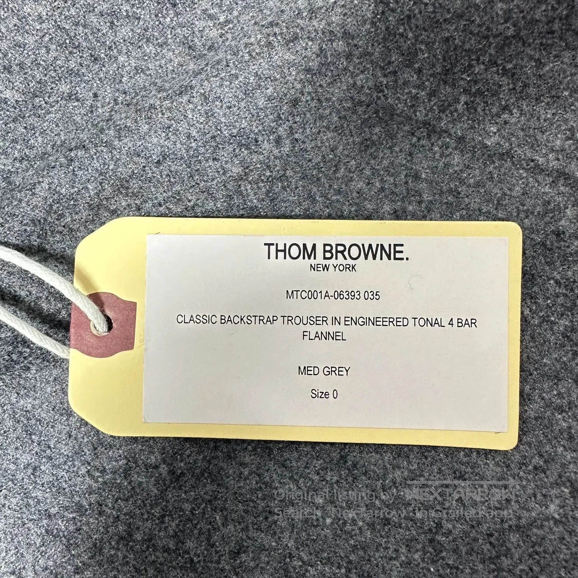 Thom Browne Thom Browne Gray Four Stripes Wool Trousers. Size US 26 / EU 42 - 4 Thumbnail