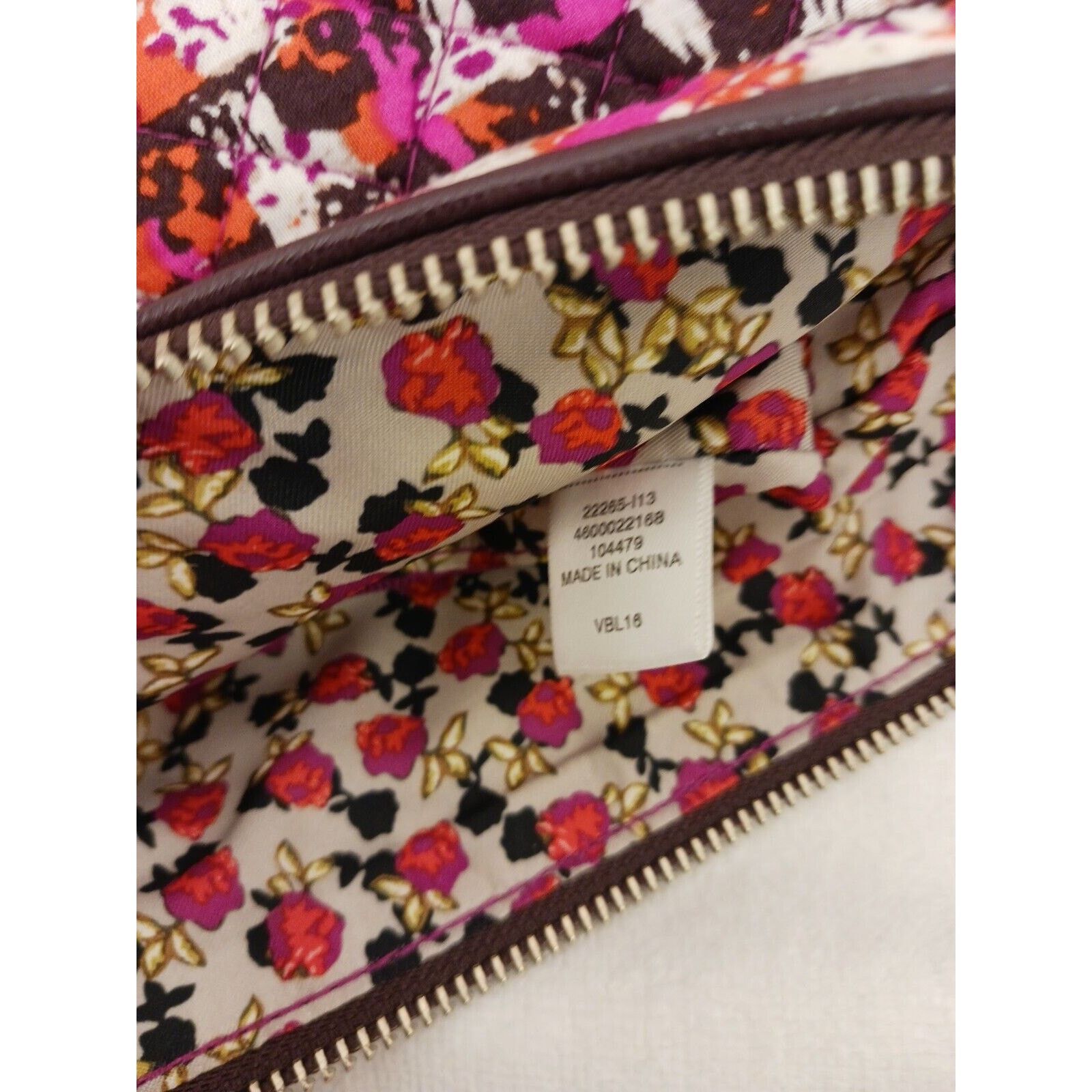 Vera Bradley VERA BRADLEY CROSSBODY Pink Orange Shoulder Bag Houndstooth Size ONE SIZE - 10 Thumbnail