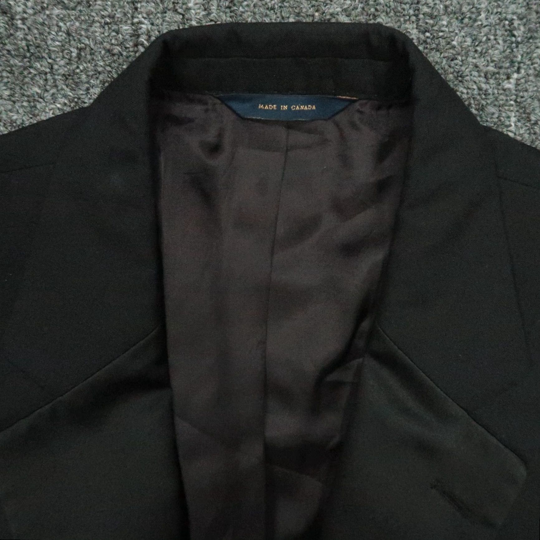 Brooks Brothers Brooks Brothers Blazer Mens 43R Black Tuxedo Wool Sport Coat Jacket Suit Size 46R - 2 Thumbnail