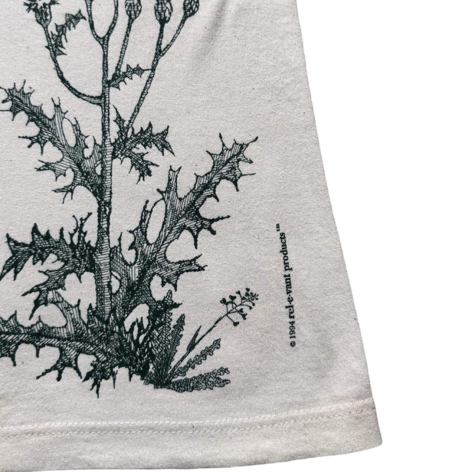 Vintage Vintage Botany Weed Plant Shirt Mens XL Distressed T Shirt Size US XL / EU 56 / 4 - 2 Thumbnail