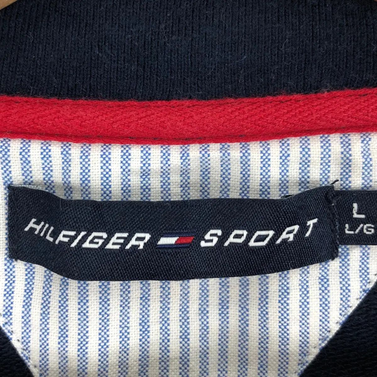 Tommy Hilfiger Vtg TOMMY HILFIGER SPORT Collection Crest Zipper Sweater Size US L / EU 52-54 / 3 - 10 Thumbnail