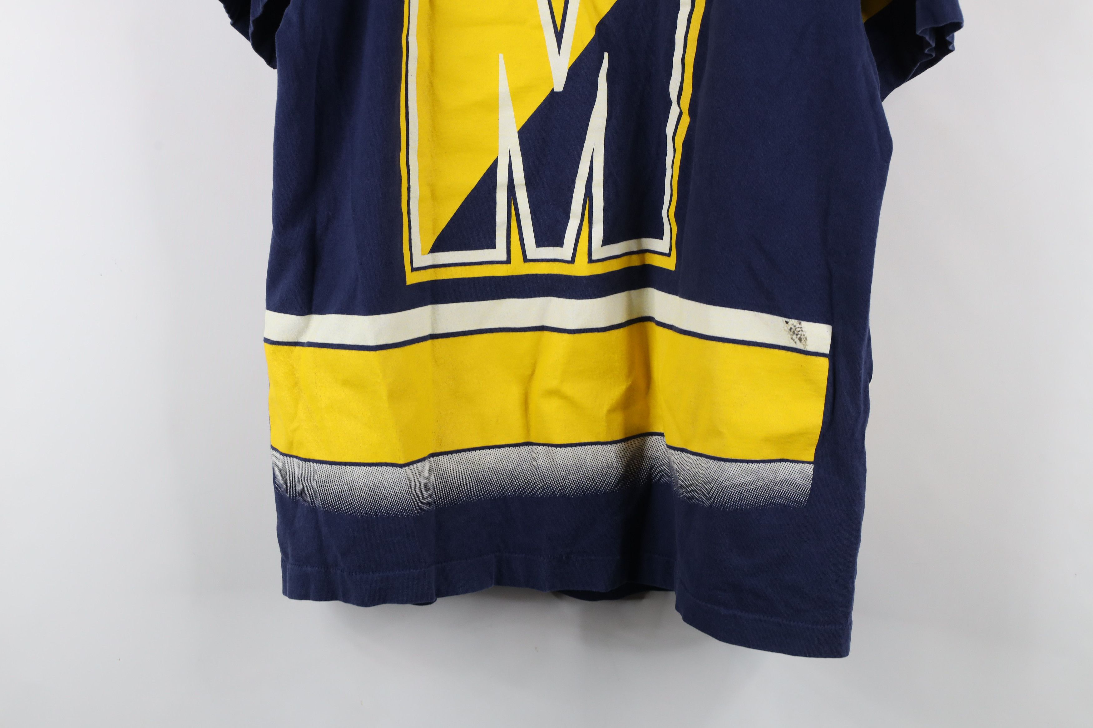 Vintage Vintage 90s Over Print University of Michigan T-Shirt USA Size US L / EU 52-54 / 3 - 15 Thumbnail