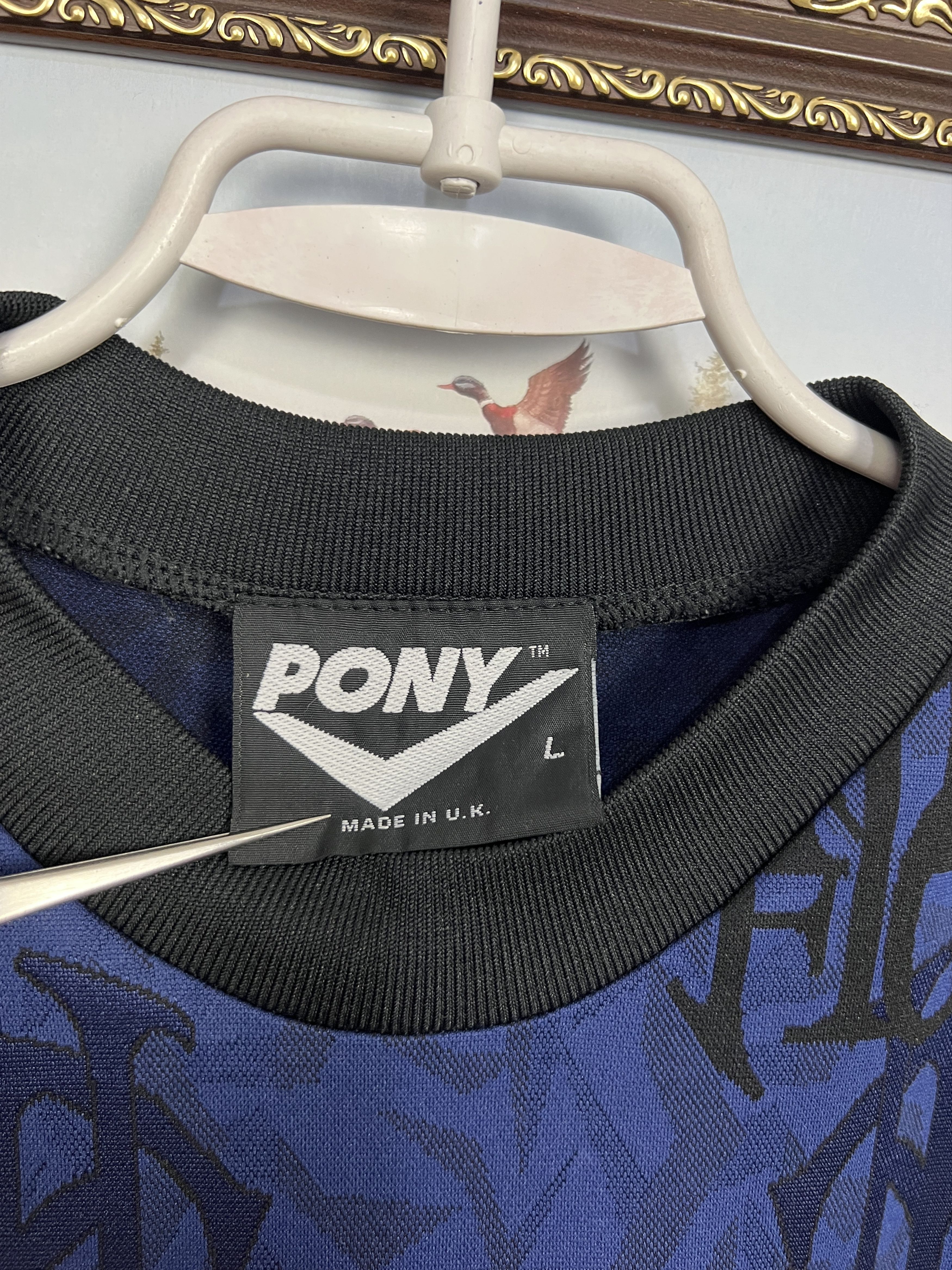PONY Vintage 90's Tottenham Hotspur Football Train Shirt Jersey Size US L / EU 52-54 / 3 - 6 Thumbnail