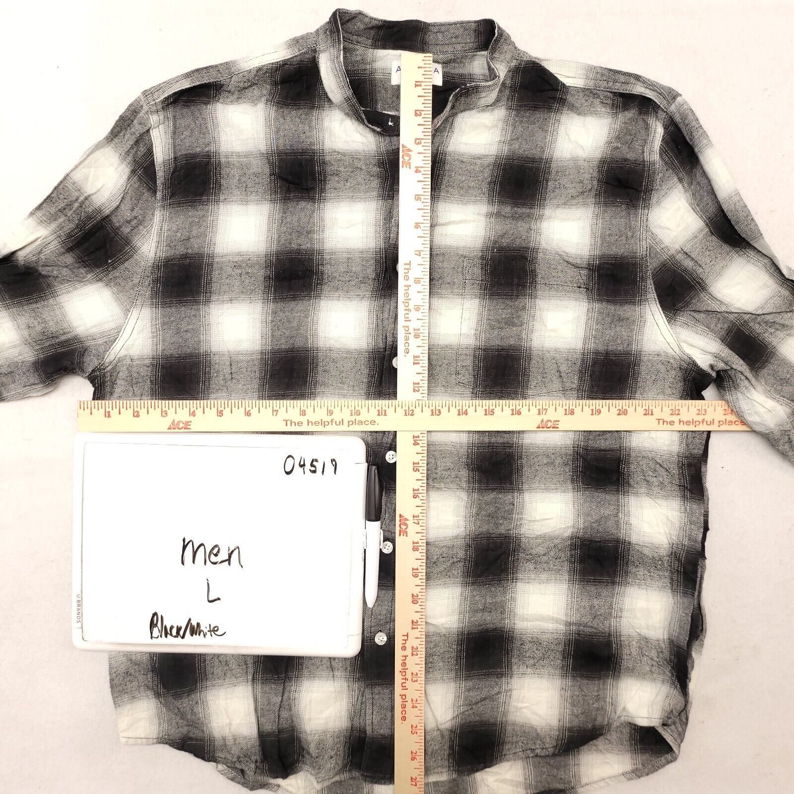 Arizona Jean Co. Arizona Jean Co Tartan Flannel Shirt Mens Size L White Black Size US L / EU 52-54 / 3 - 6 Thumbnail