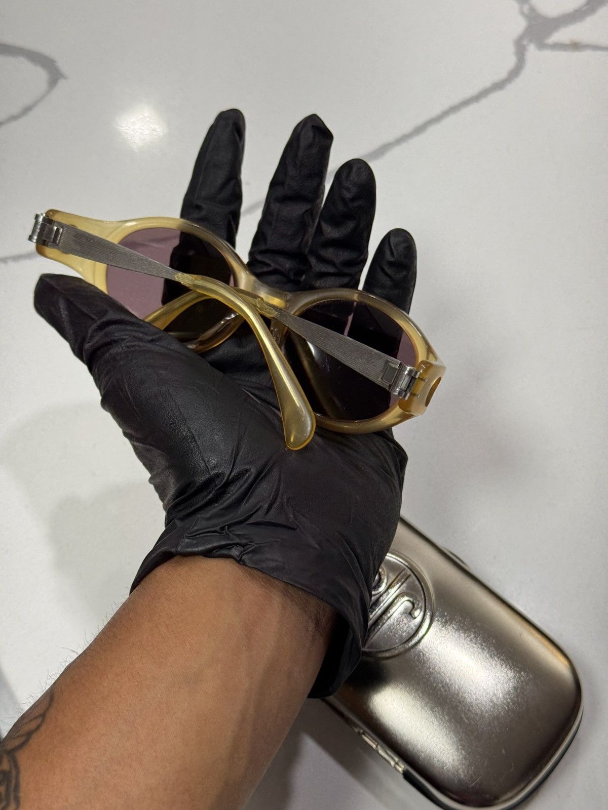 Jean Paul Gaultier VINTAGE JEAN PAUL GAULTIER 56-2272 STEAMPUNK SUNGLASSES Size ONE SIZE - 19 Thumbnail