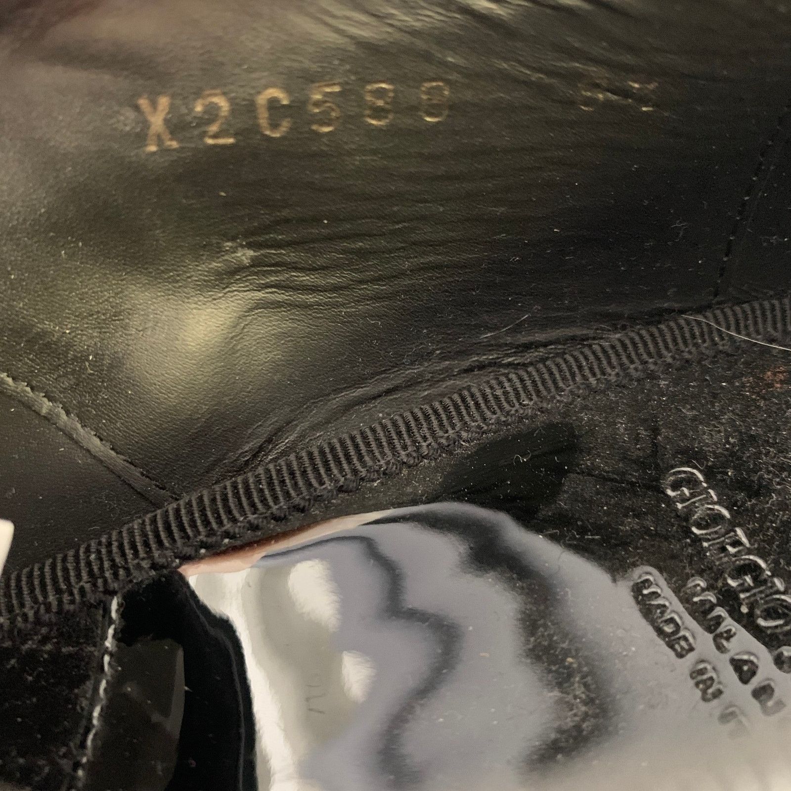 Giorgio Armani GIORGIO ARMANI Size 9.5 Black Leather Lace Up Shoes Size US 9.5 / EU 42-43 - 8 Thumbnail