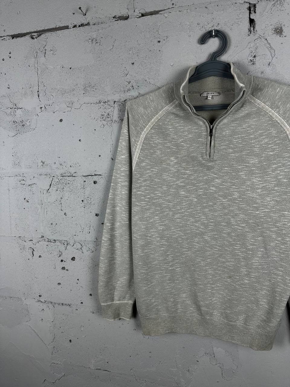 Reiss Reiss Green 1/3 Zip Cotton Ocean Blue Sweater Size US L / EU 52-54 / 3 - 2 Thumbnail