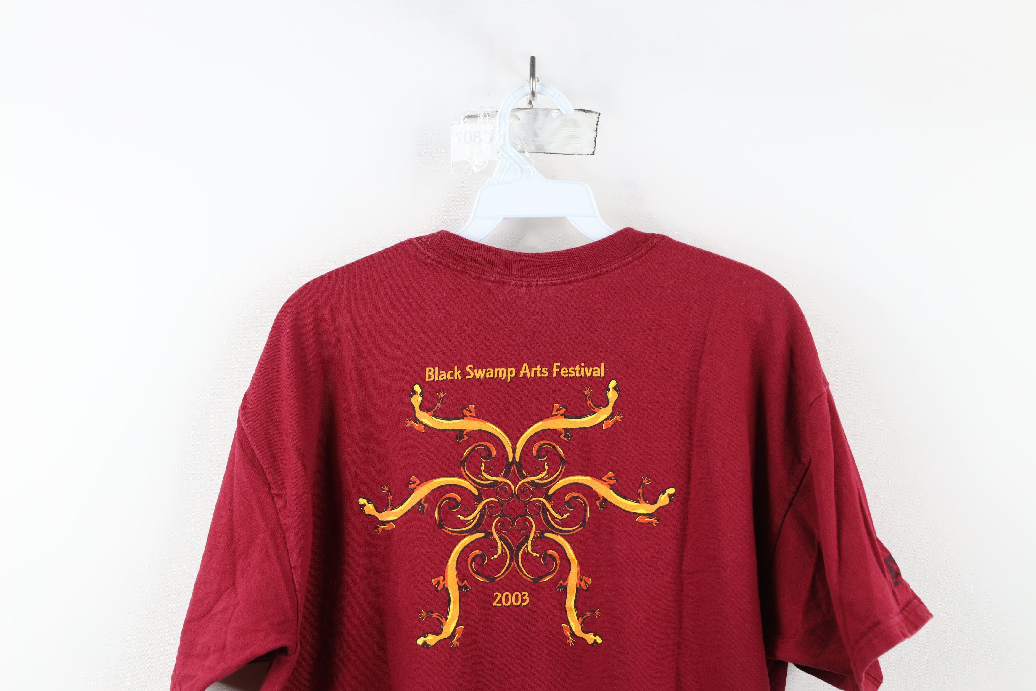 Vintage Vintage Y2K 2003 Swamp Arts Festival Lizard Gecko T-Shirt Size US L / EU 52-54 / 3 - 11 Thumbnail