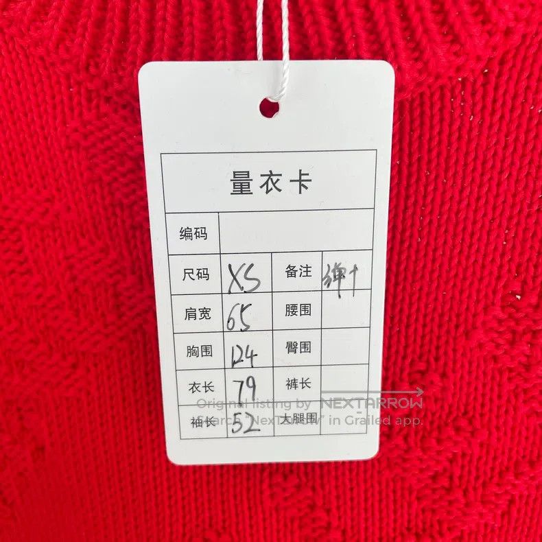 Balenciaga Balenciaga Red Knit Logo Top Size US XS / EU 42 / 0 - 9 Thumbnail