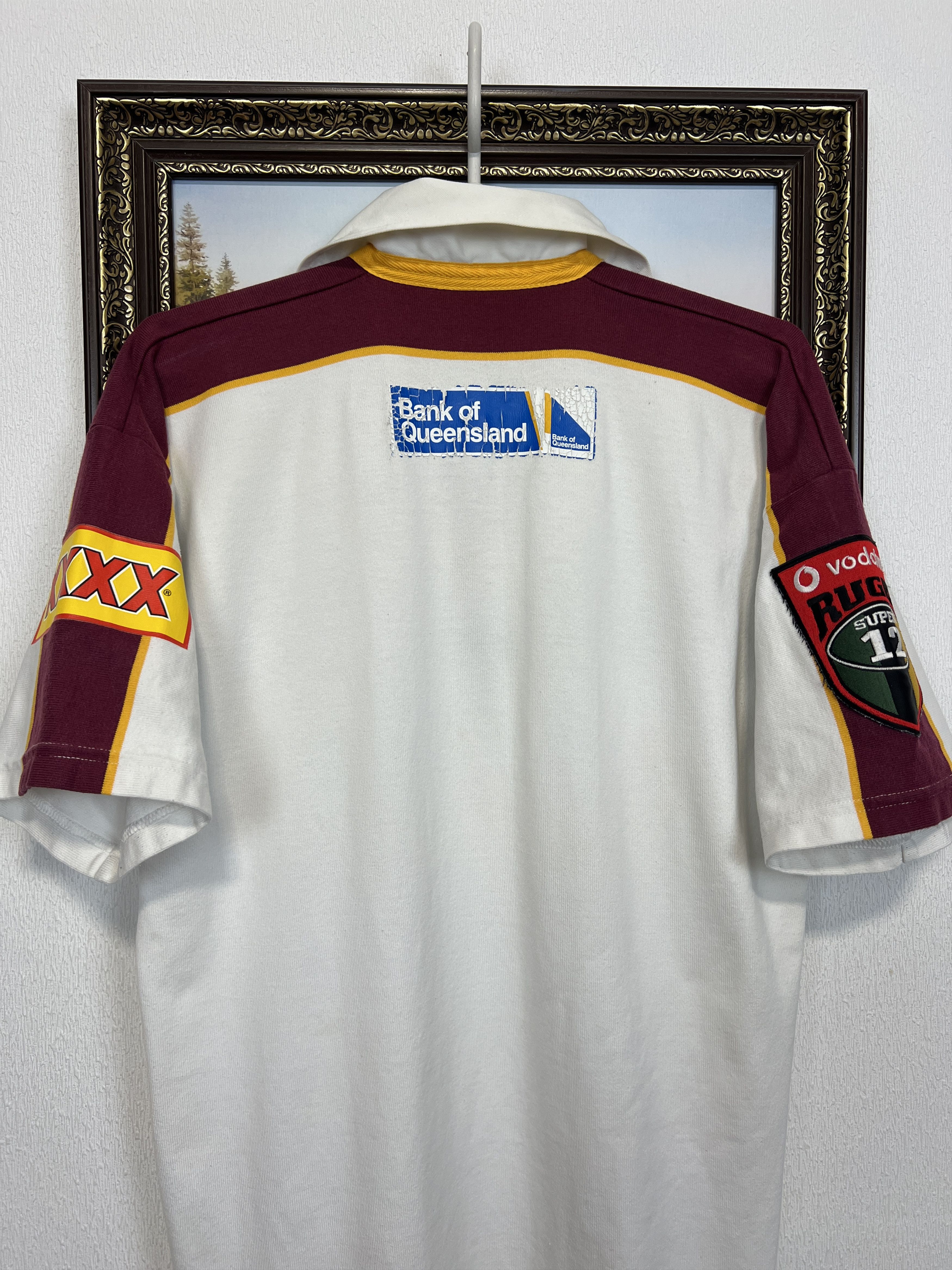 Vintage Queensland State of Origin Maroon Rugby Jersey Trikot Shirt Size US M / EU 48-50 / 2 - 11 Thumbnail