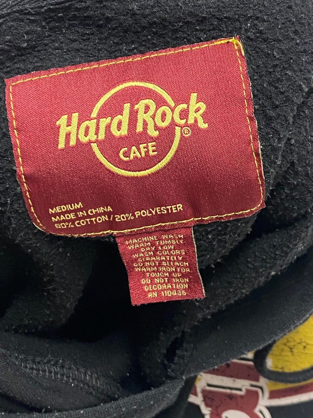 Hard Rock Cafe Vintage HARD ROCK CAFE NEW YORK Big Logo Black Hoodie Size US M / EU 48-50 / 2 - 3 Thumbnail