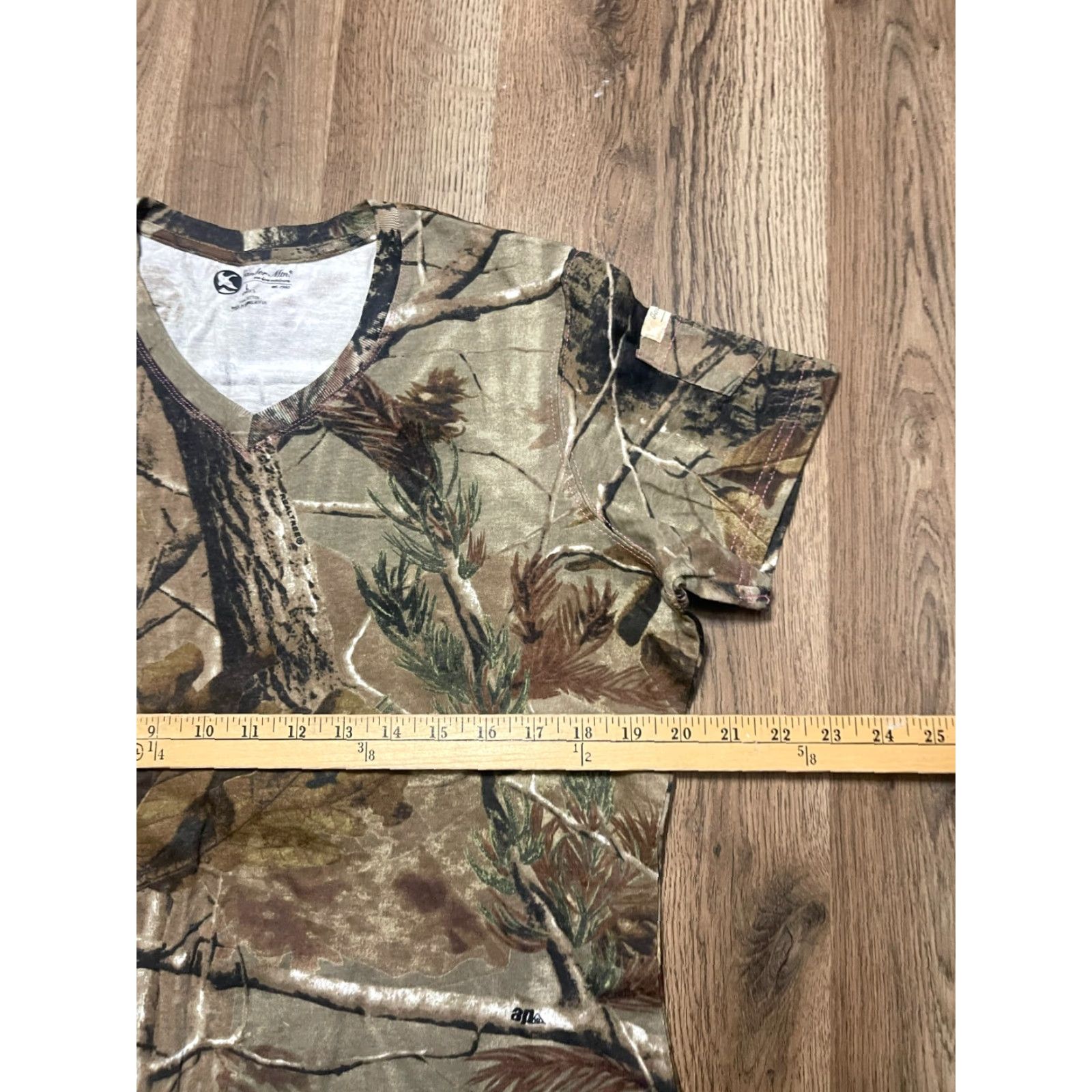 Vintage Gander Mountain Shirt Womens Large Brown Camouflage V-Neck Short Sleeve T-Shirt Modern Casual Size L / US 10 / IT 46 - 6 Thumbnail