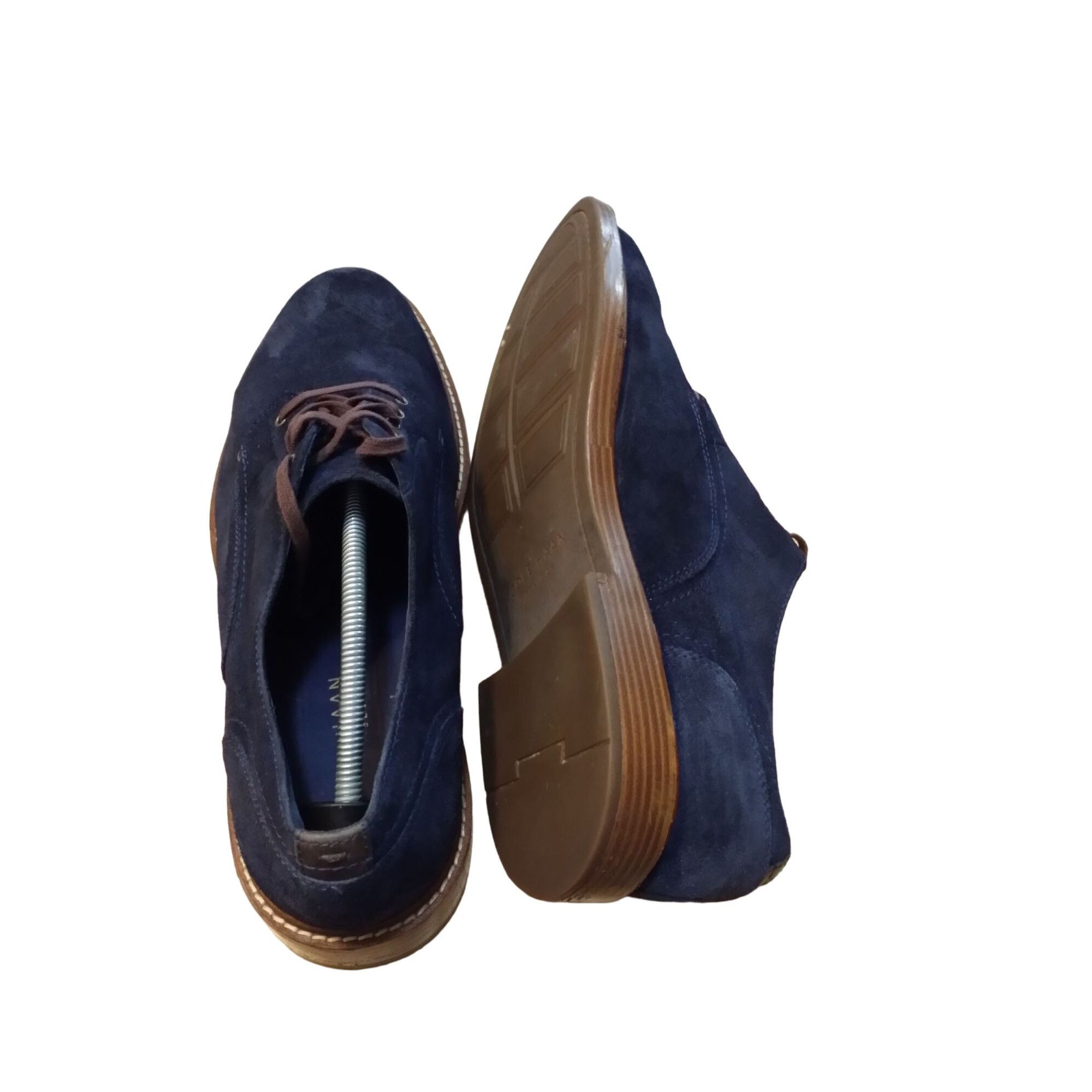 Cole Haan Cole Haan Grand 0S Oxford Shoes Men Sz 13 M Lace Up Blue Sue Size US 13 / EU 46 - 5 Thumbnail