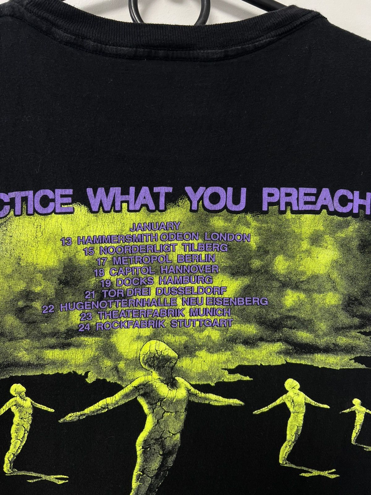 Band Tees Vintage Testament Practice What you Preach 1990 Tour sz M Size US M / EU 48-50 / 2 - 16 Thumbnail