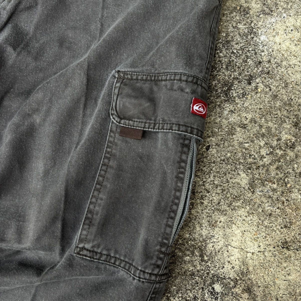 Quiksilver × Vintage Vintage Quiksilver FadeBrown Cargo Pants Size US 34 / EU 50 - 3 Thumbnail