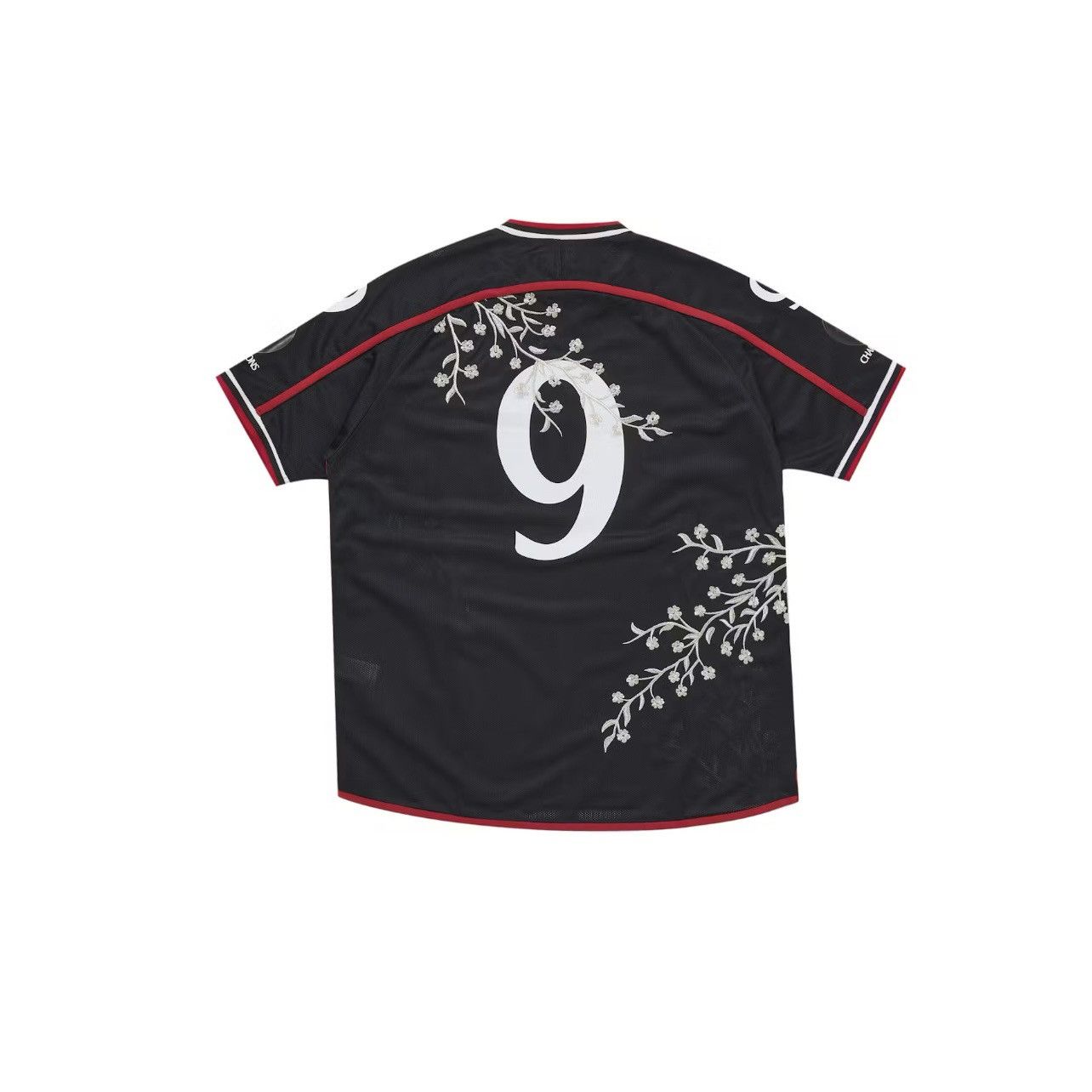 Supreme In-Hand Supreme Floral Soccer Jersey Black Size: XL | Grailed