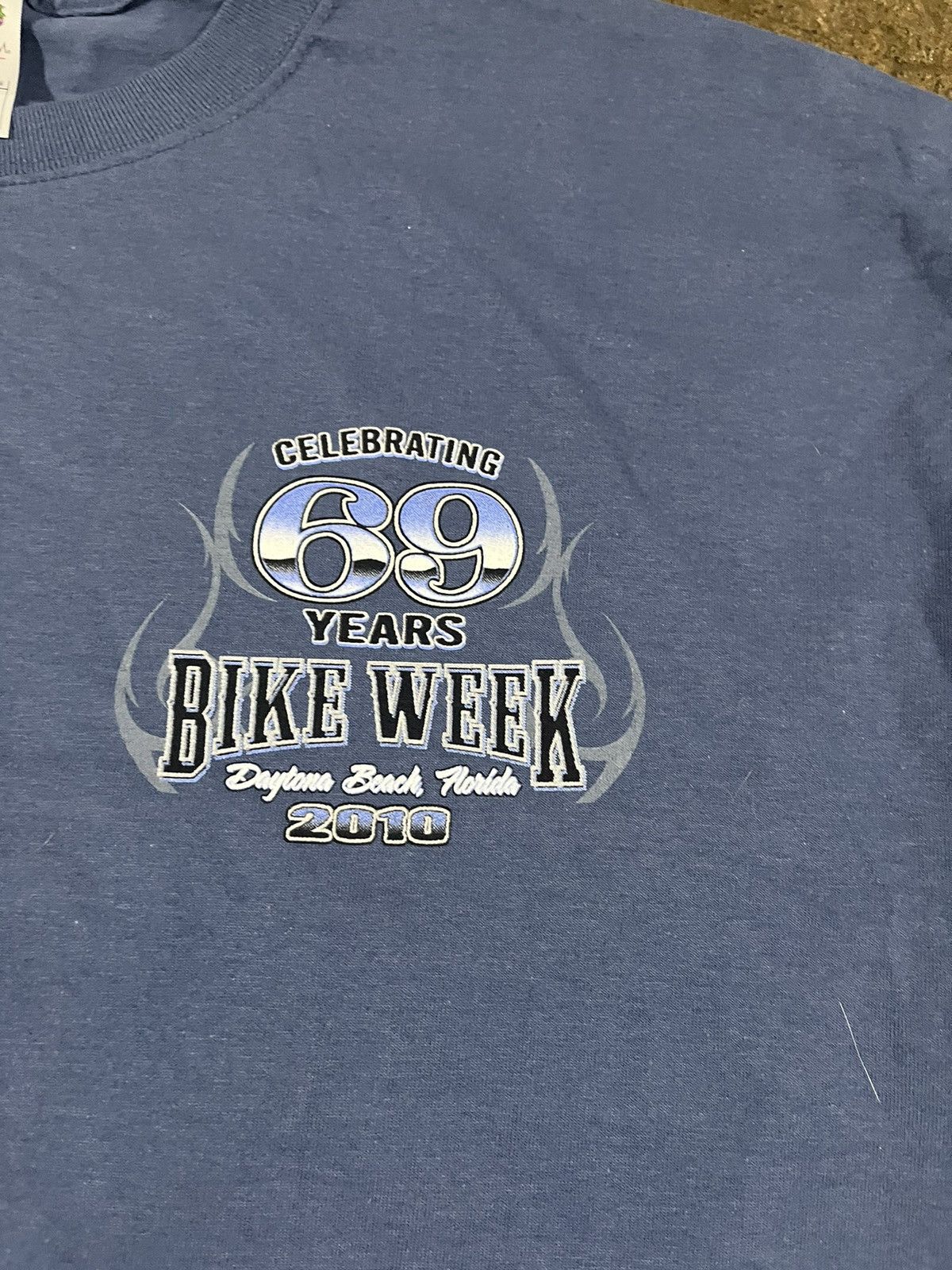Harley Davidson × Vintage Crazy Bike Week 2010 Vintage 69 Years Funny Humor Sex Tee Size US XXL / EU 58 / 5 - 6 Thumbnail