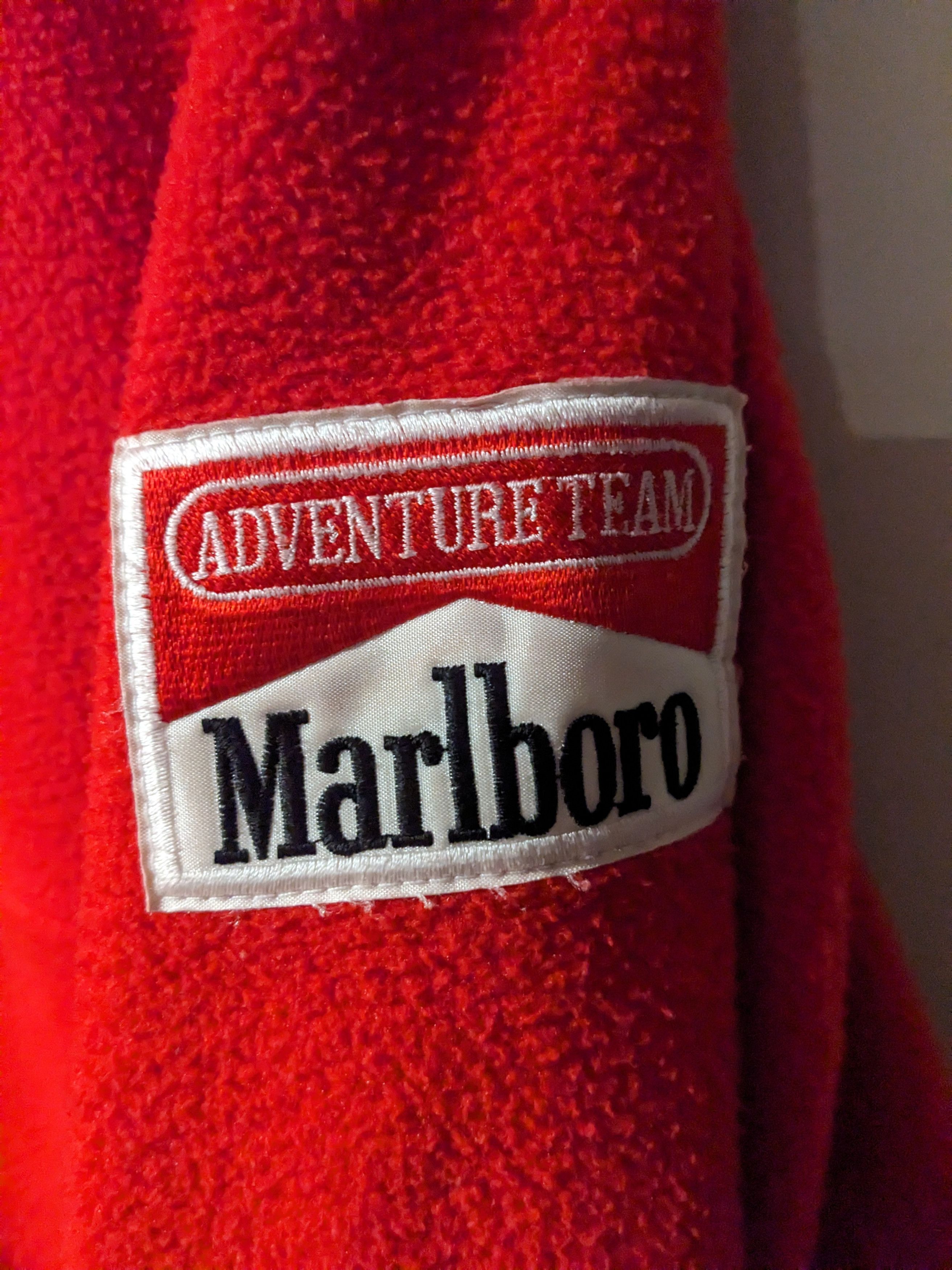 Marlboro × Vintage Vintage 90s Marlboro Cigarettes X-Large Fleece Snap Jacket Size US XL / EU 56 / 4 - 2 Thumbnail