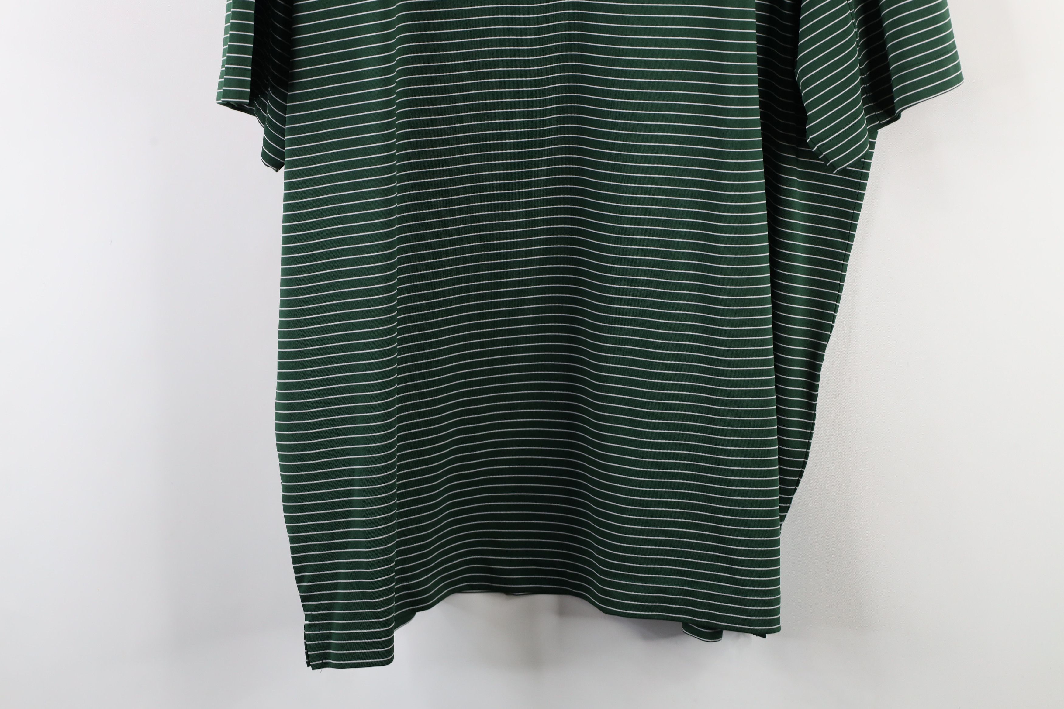 Nike × Vintage Nike Michigan State University Striped Golf Polo Shirt Green Size US XL / EU 56 / 4 - 12 Thumbnail