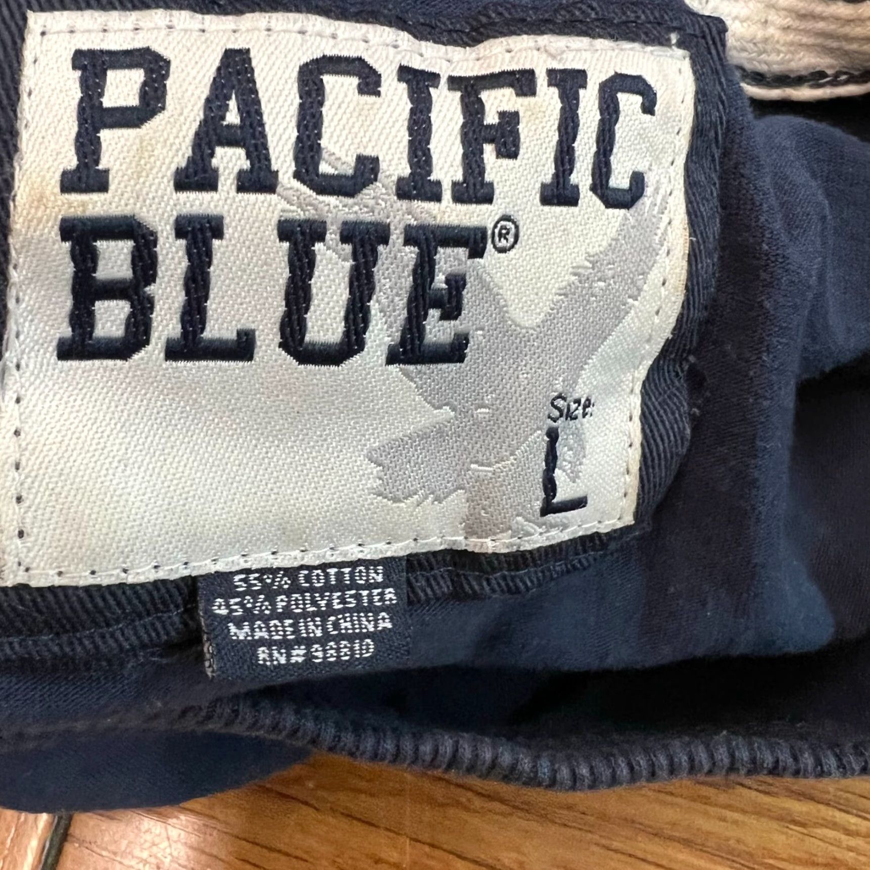 Vintage Pacific Blue T-Shirt Adult Large Embroidered Blue Shirt Mens graphic 1973 nature 90s? Size US L / EU 52-54 / 3 - 5 Thumbnail