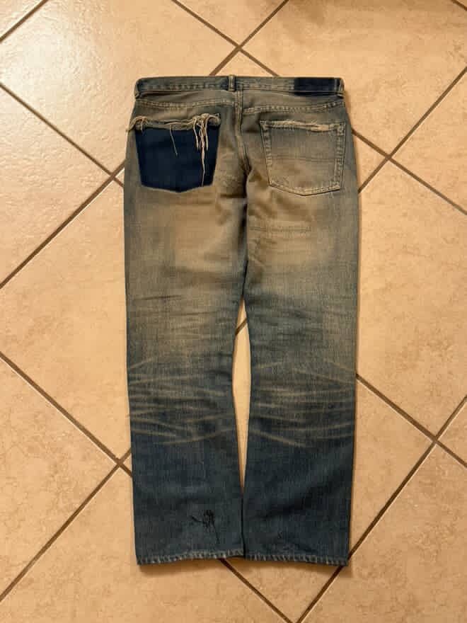 Undercover 04 Undercover 68 red yarn denim SOLD Size US 33 - 2 Thumbnail