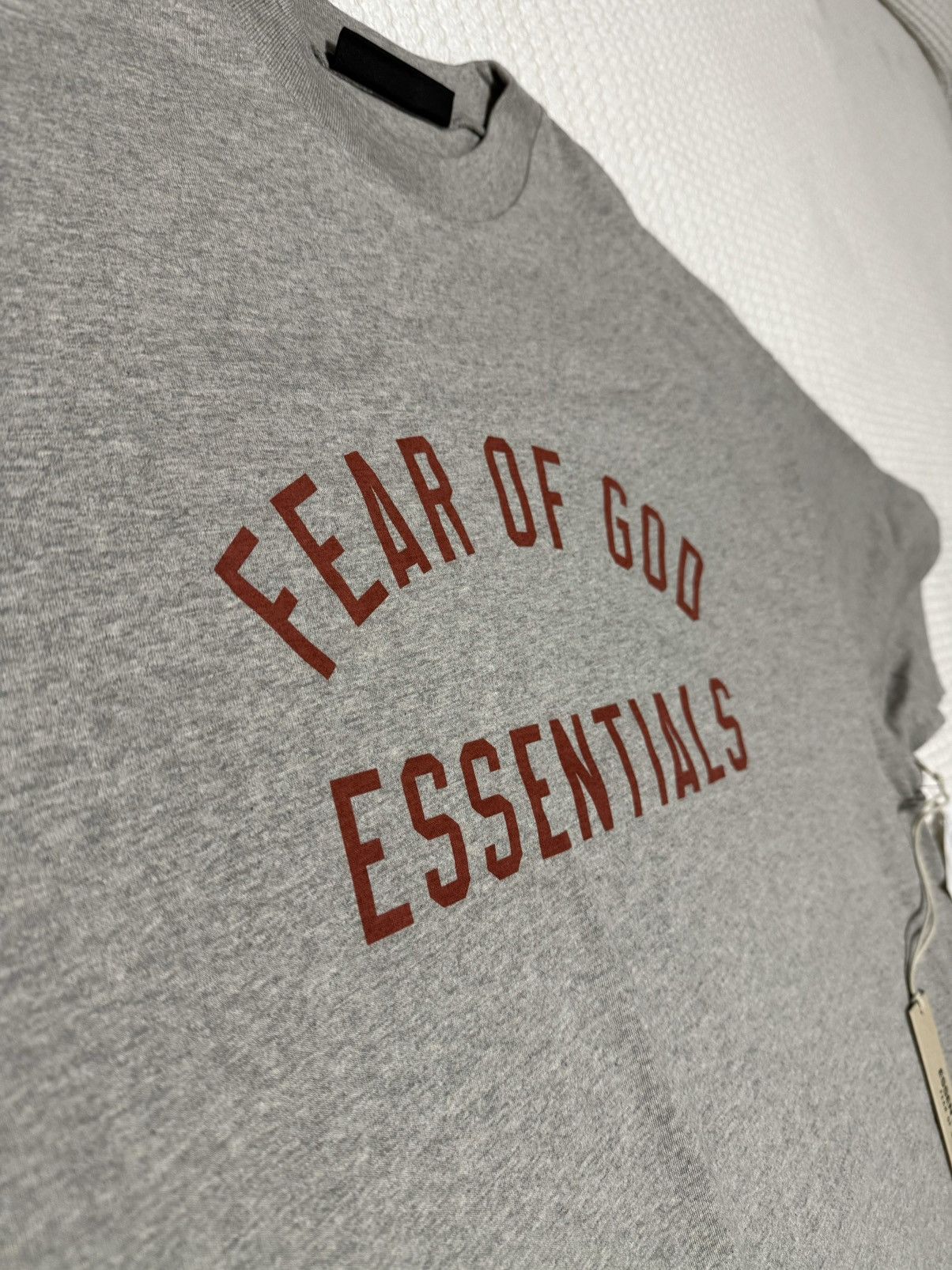 Essentials × Fear of God FEAR OF GOD ESSENTIALS Dark heather oatmeal Crew Neck TShirt Size US S / EU 44-46 / 1 - 2 Thumbnail