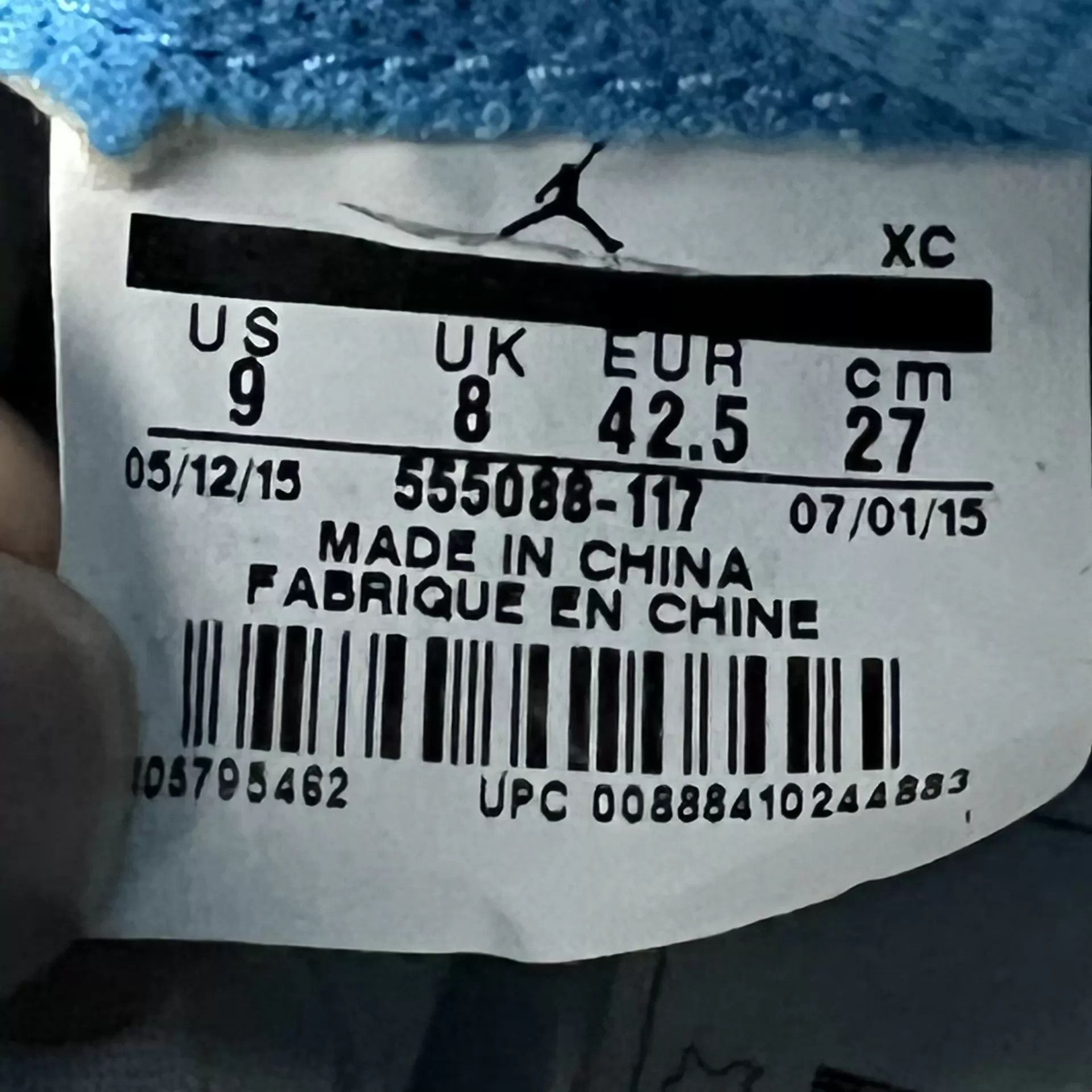 Nike Air Jordan 1 OG UNC 42.5 99 New Size US 9.5 / EU 42-43 - 7 Thumbnail