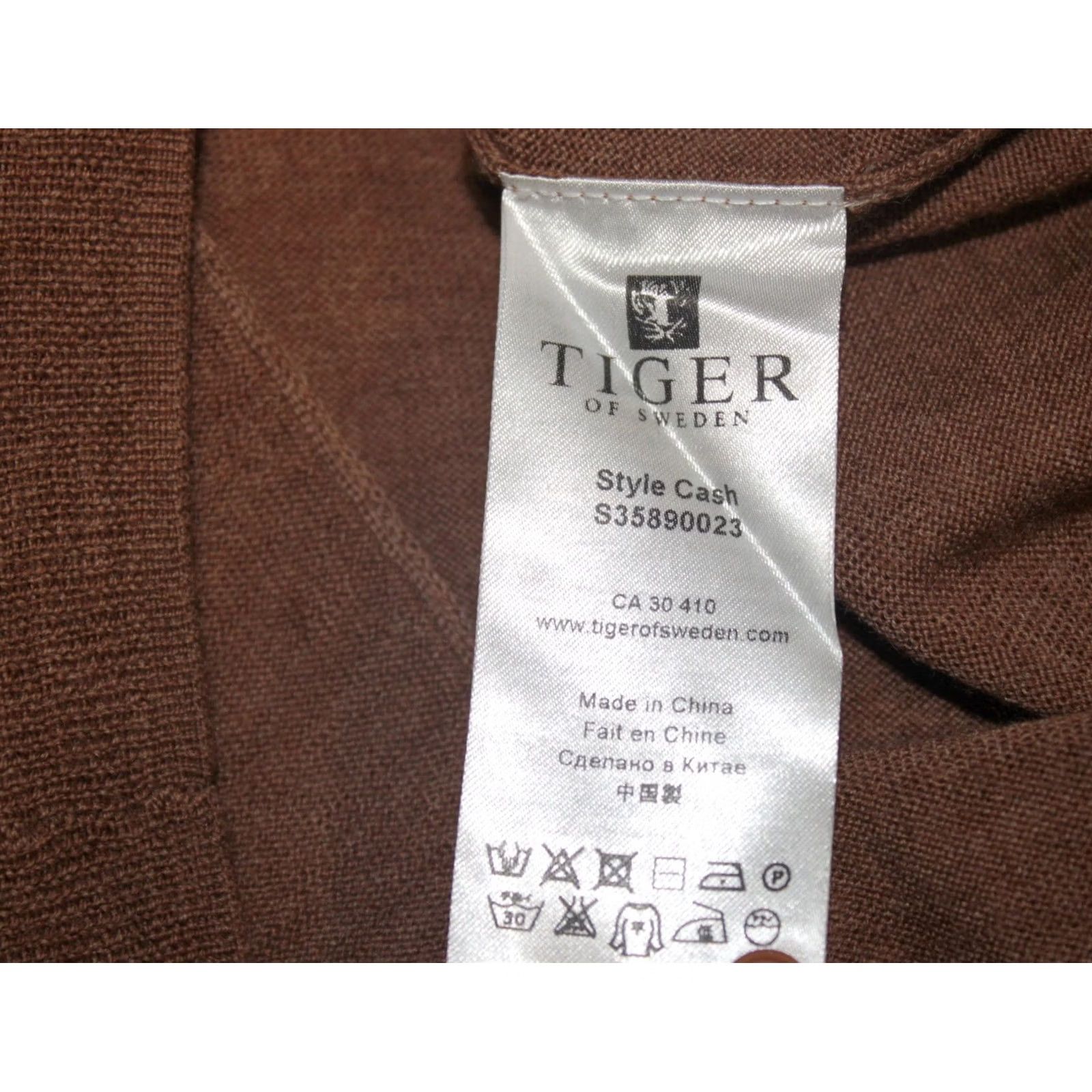 Tiger of Sweden Tiger of Sweden Cardigan Wool Brown Womens Jumper M V-Neck XS not used Size M / US 6-8 / IT 42-44 - 6 Thumbnail