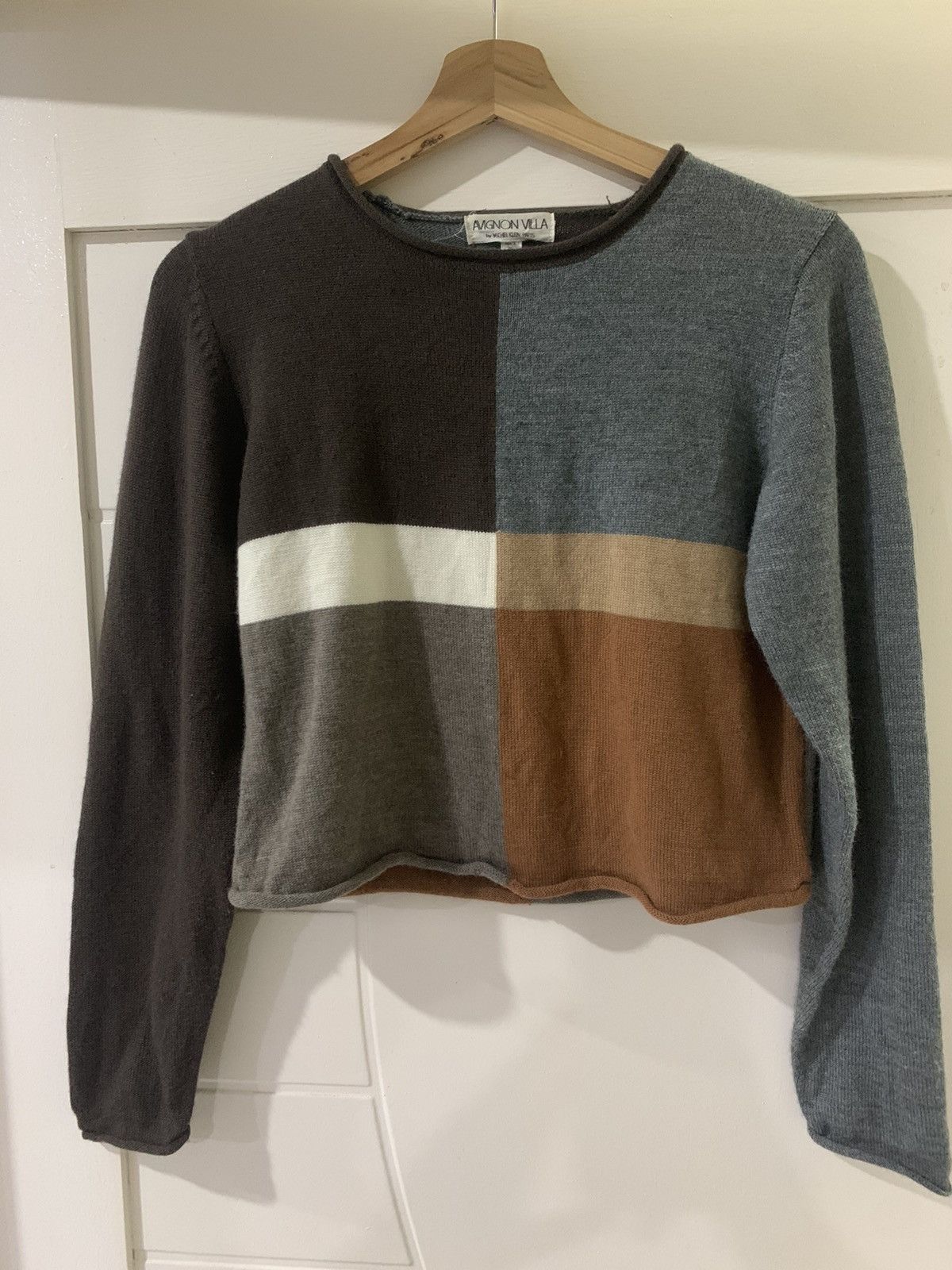 Japanese Brand × Vintage Coloured Cable Knitwear AVIGNON VILLA by MICHEL KLEIN PARIS Size M / US 6-8 / IT 42-44 - 1 Thumbnail