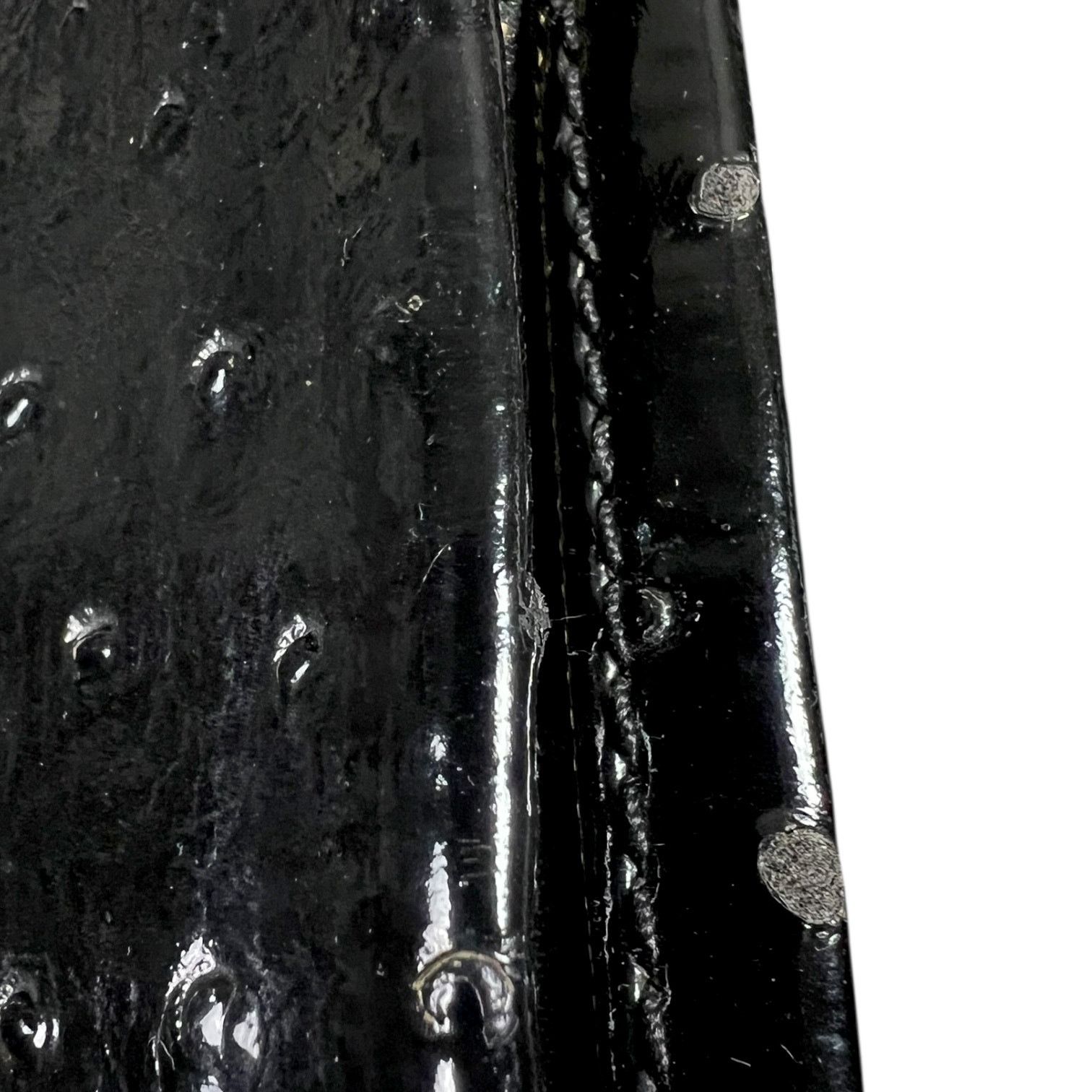 Marc by Marc Jacobs Marc by Marc Jacobs Q Percy Blk Ostrich Embosd Faux Leather Size ONE SIZE - 7 Thumbnail
