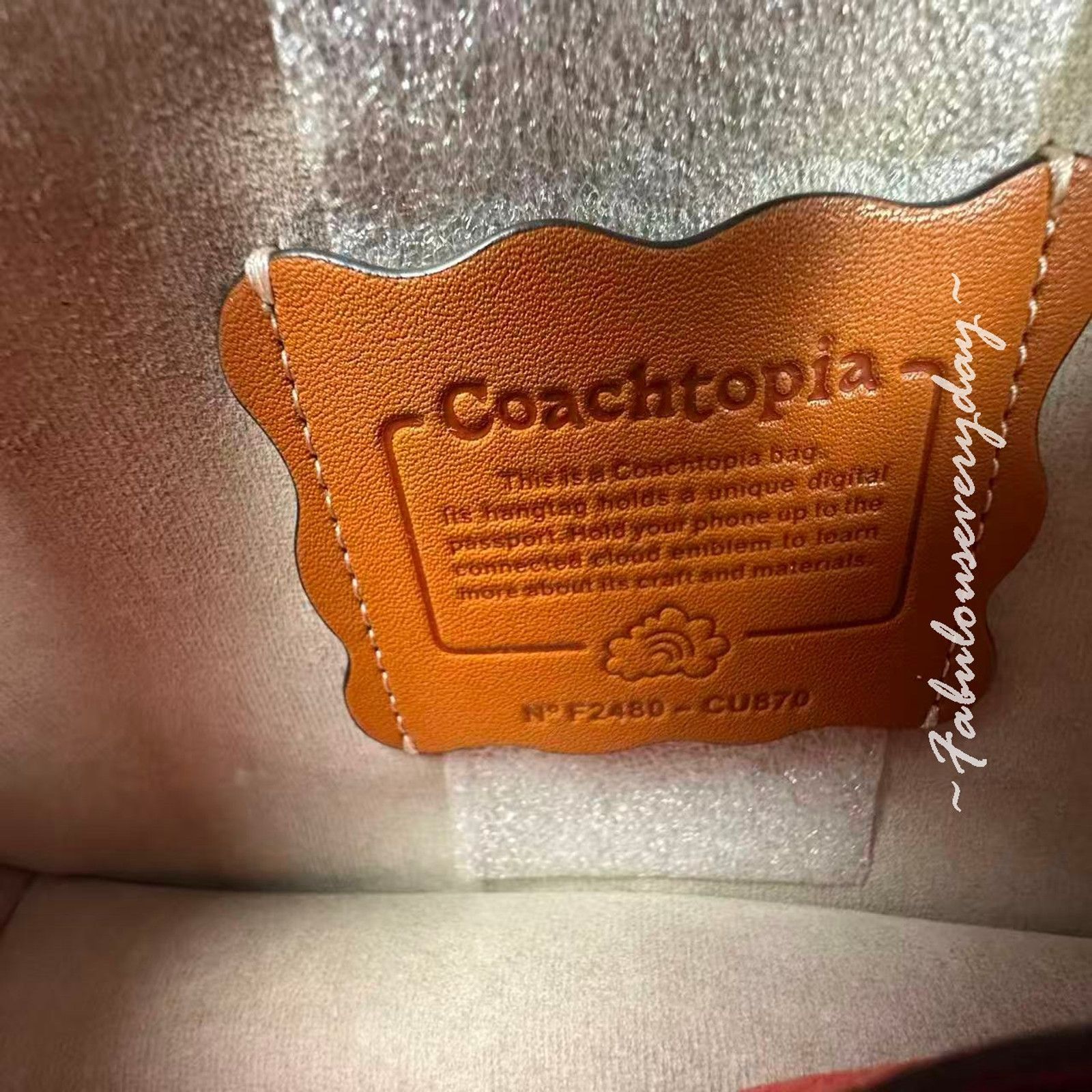 Coach COACH Small Wavy Shoulder Coachtopia Upcrafted Leather Red Size ONE SIZE - 9 Thumbnail