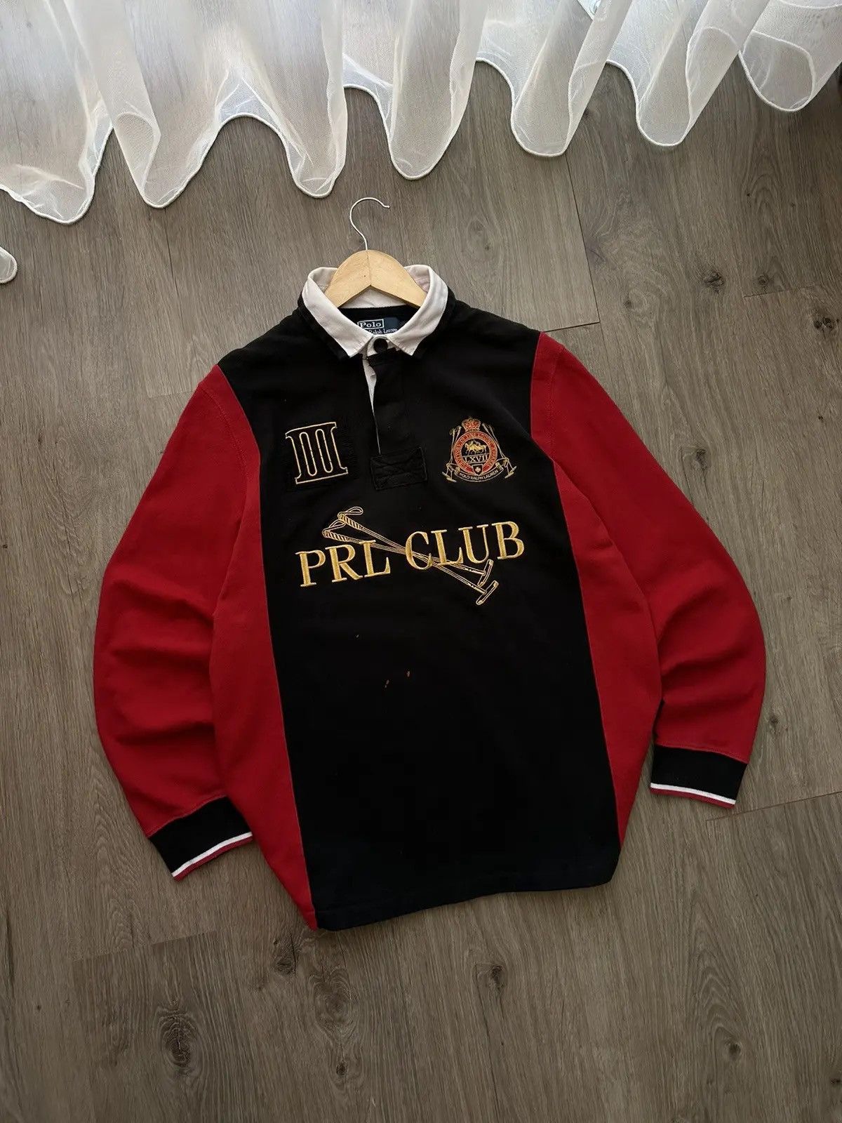 Polo Ralph Lauren × Vintage Vintage Polo Ralph Lauren Rugby PRL CLUB Sweatshirt Size US L / EU 52-54 / 3 - 6 Thumbnail