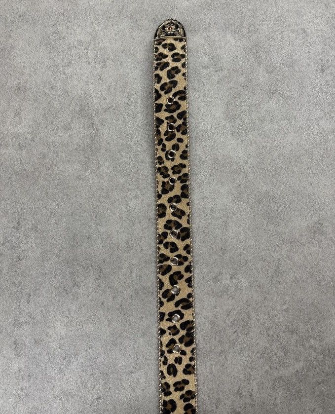 Japanese Brand Cheetah leopard print belt 112 cm Size 36 - 3 Thumbnail