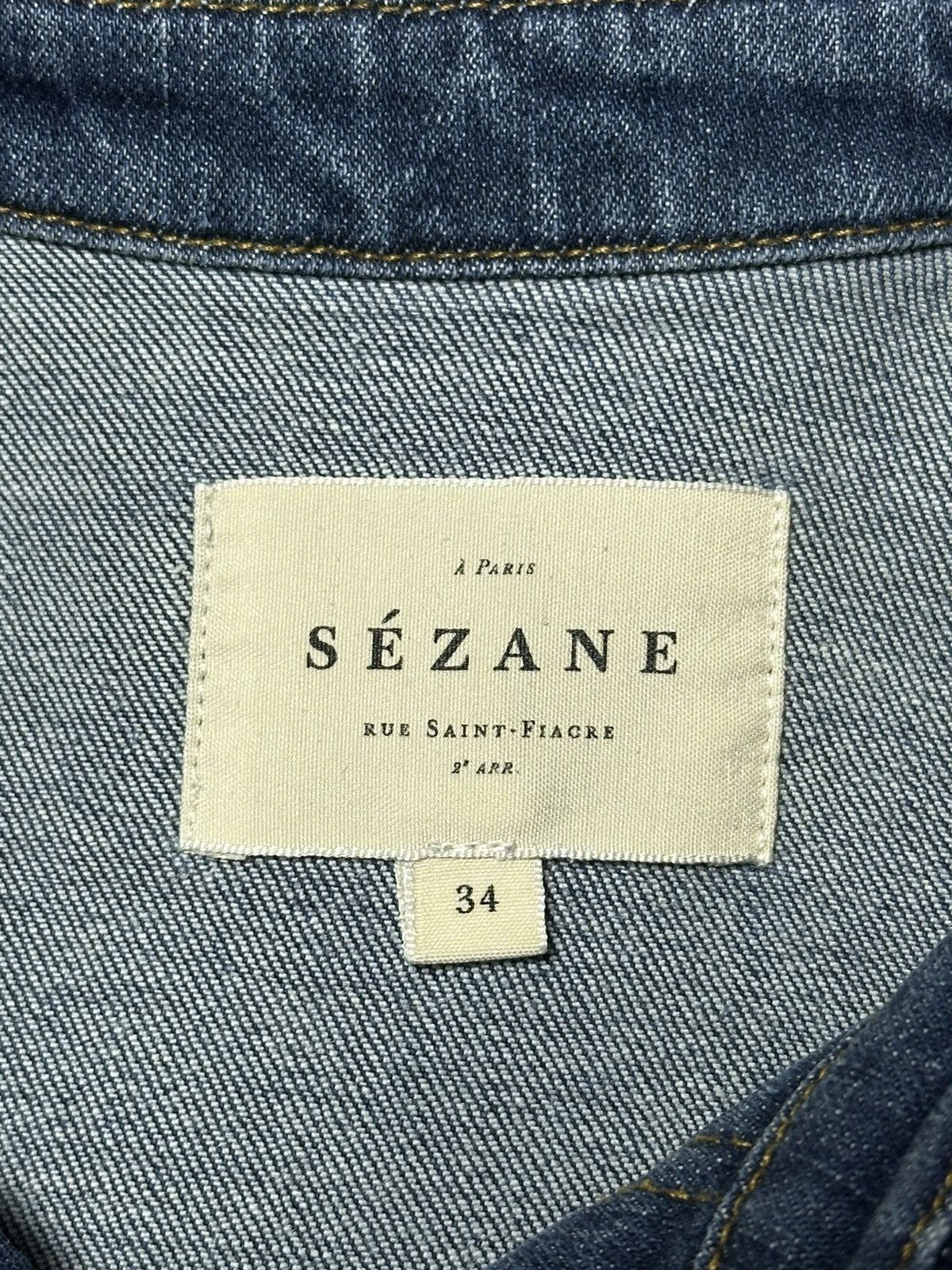 Sezane Sezane Almette Denim Shirt Mini Buttons Dress Size S / US 4 / IT 40 - 6 Thumbnail